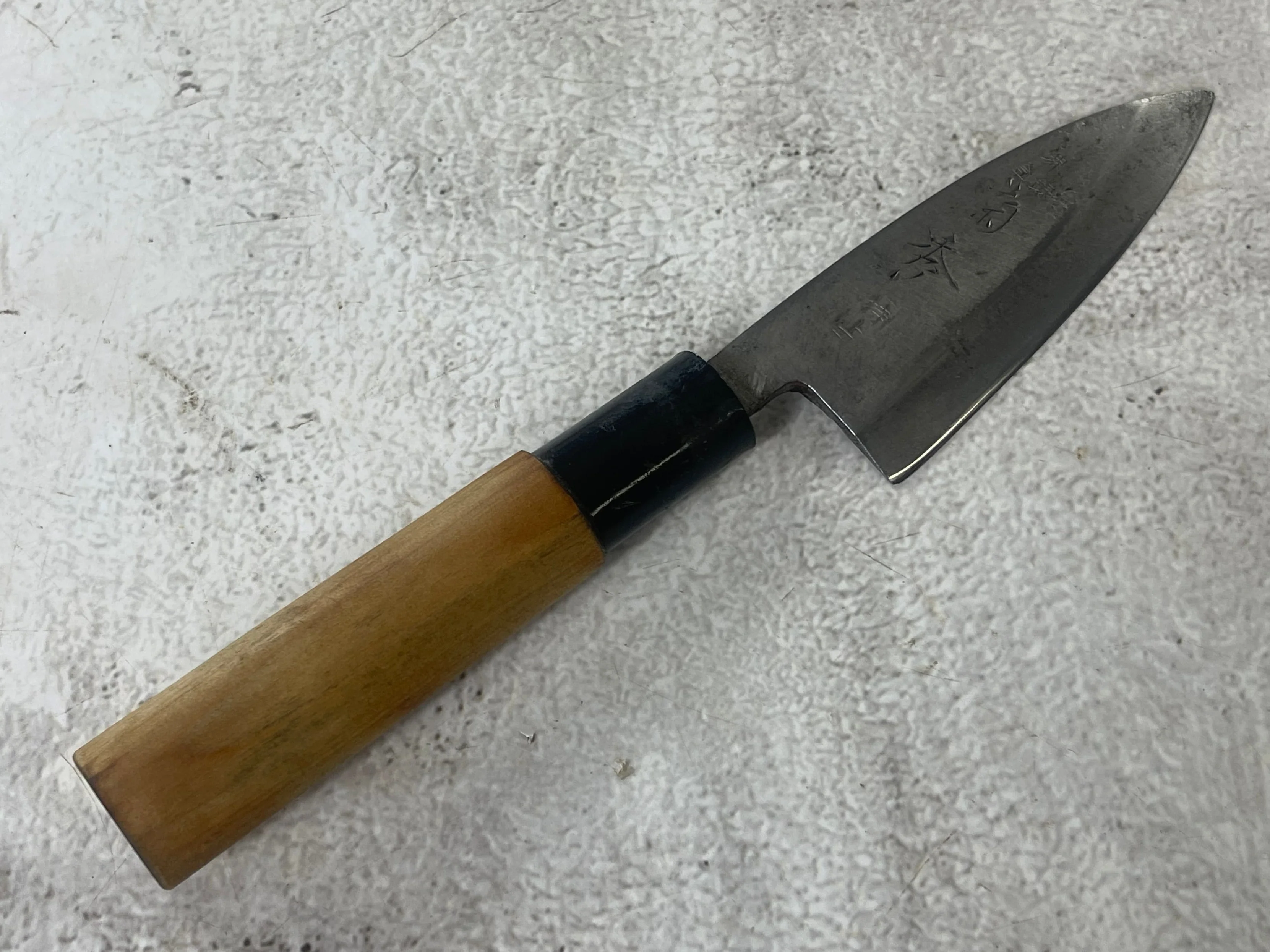 Vintage Japanese Deba Knife Set 3x Carbon Steel Made in Japan 1904 - Image 19