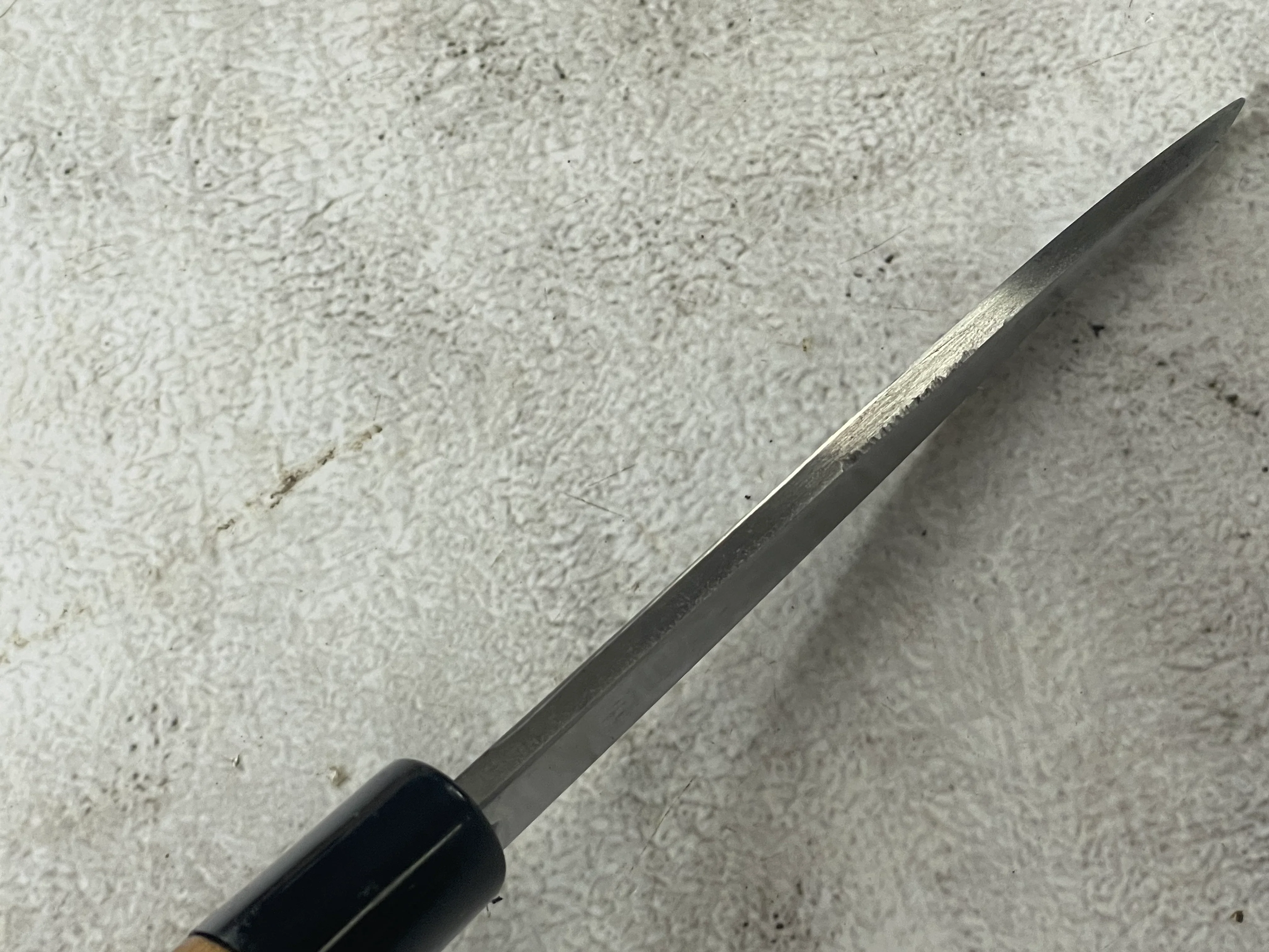 Vintage Japanese Deba Knife Set 3x Carbon Steel Made in Japan 1904 - Image 5