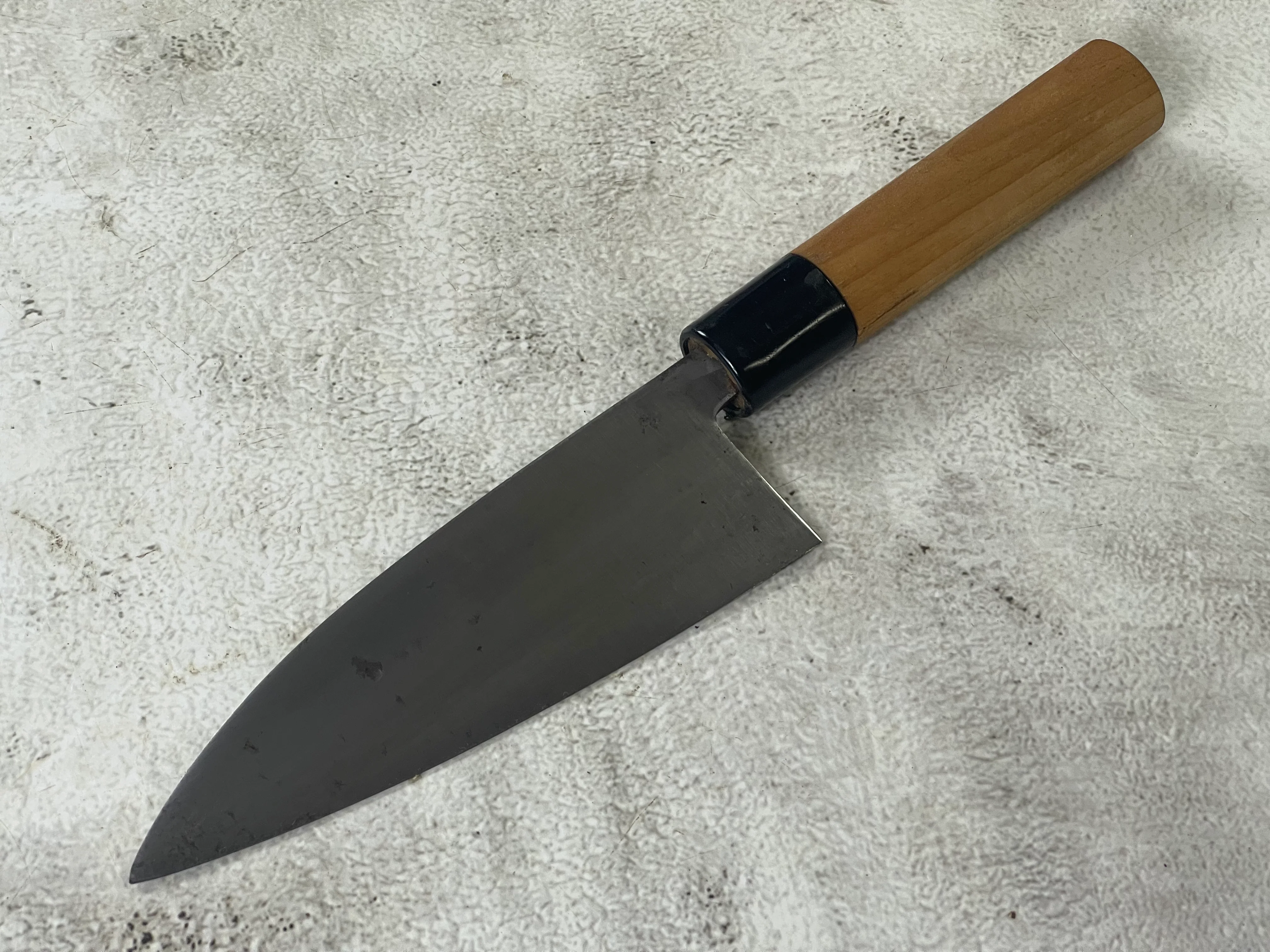 Vintage Japanese Deba Knife Set 3x Carbon Steel Made in Japan 1904 - Image 6