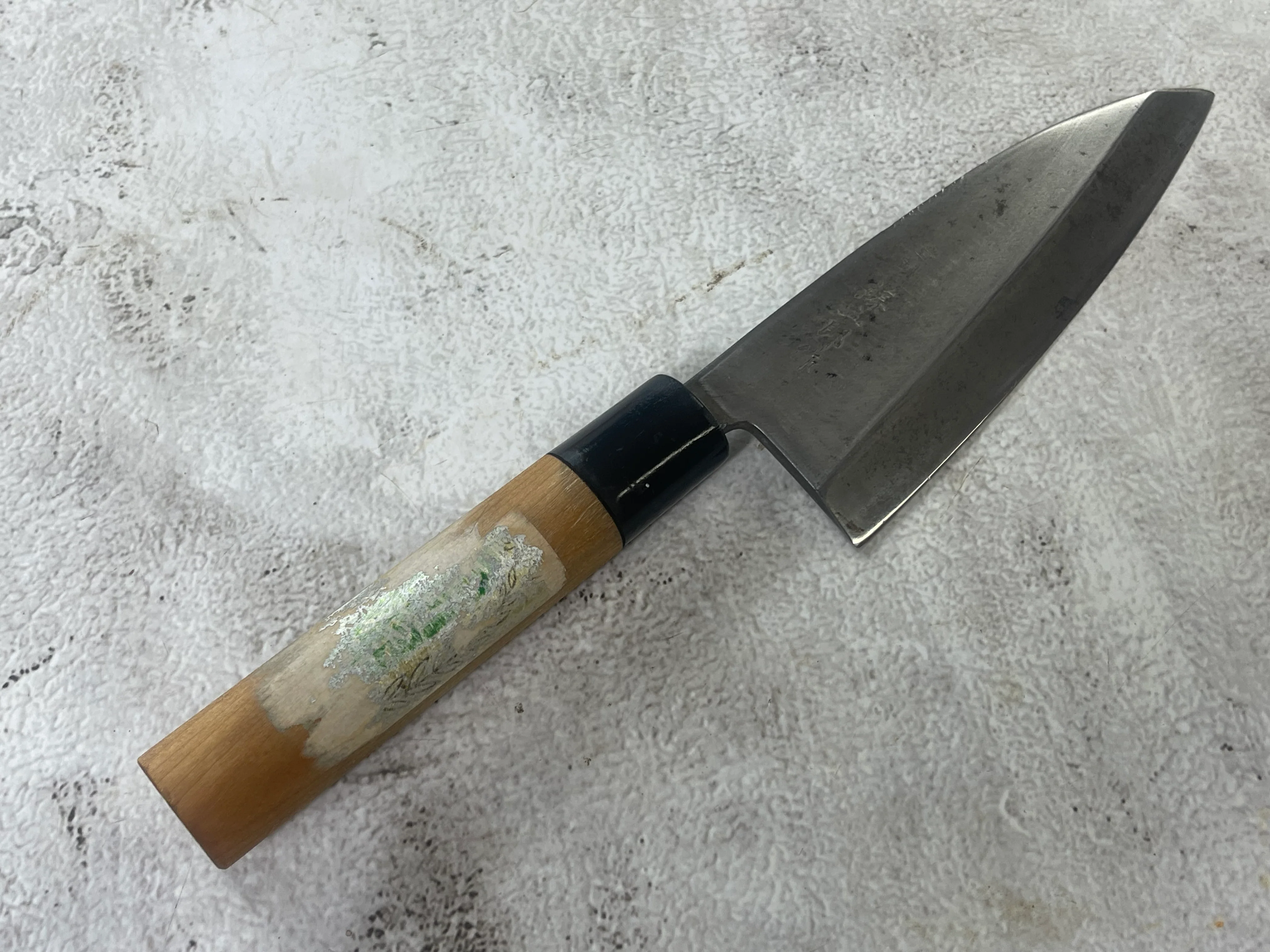 Vintage Japanese Deba Knife Set 3x Carbon Steel Made in Japan 1904 - Image 7