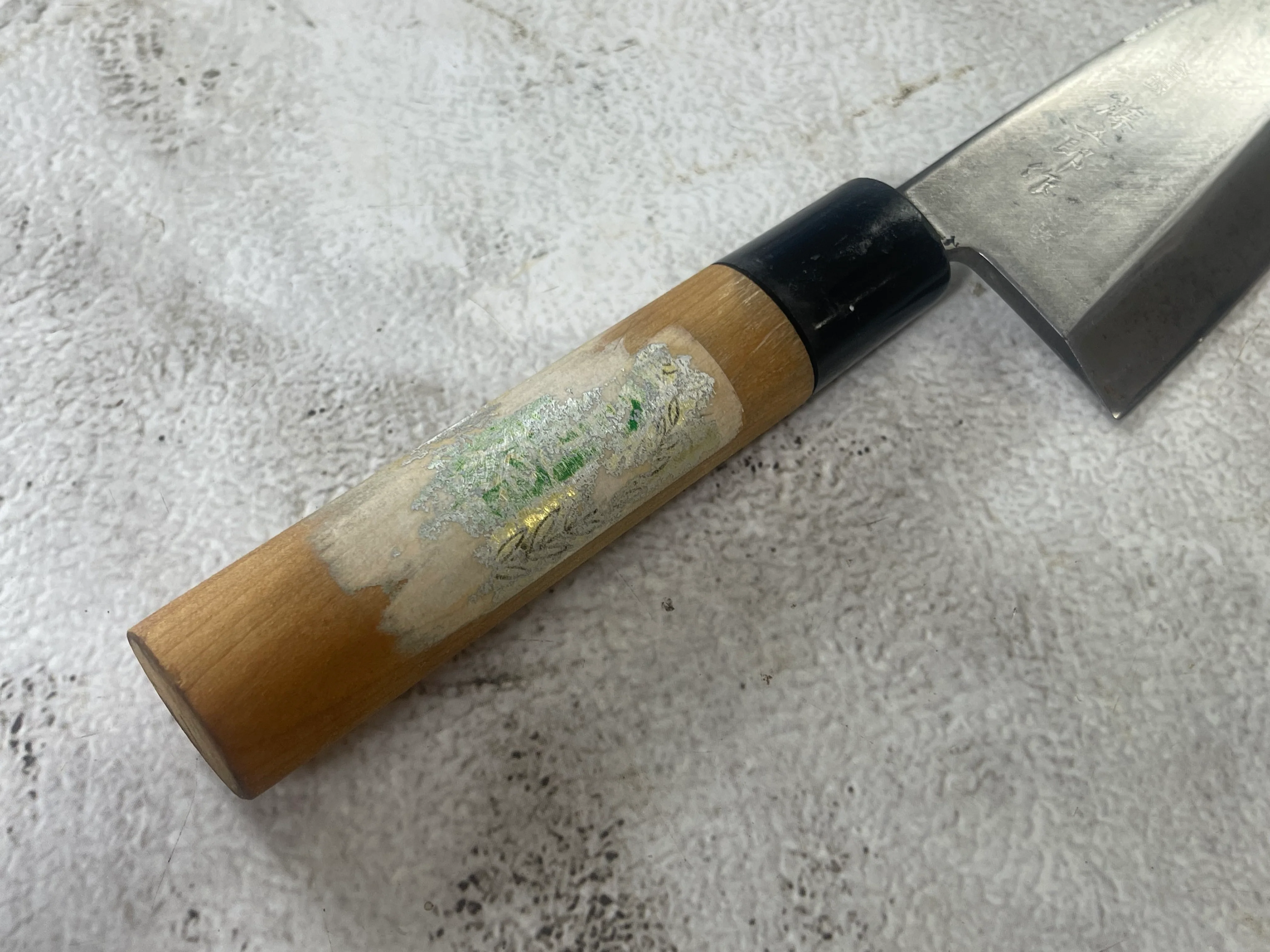 Vintage Japanese Deba Knife Set 3x Carbon Steel Made in Japan 1904 - Image 8