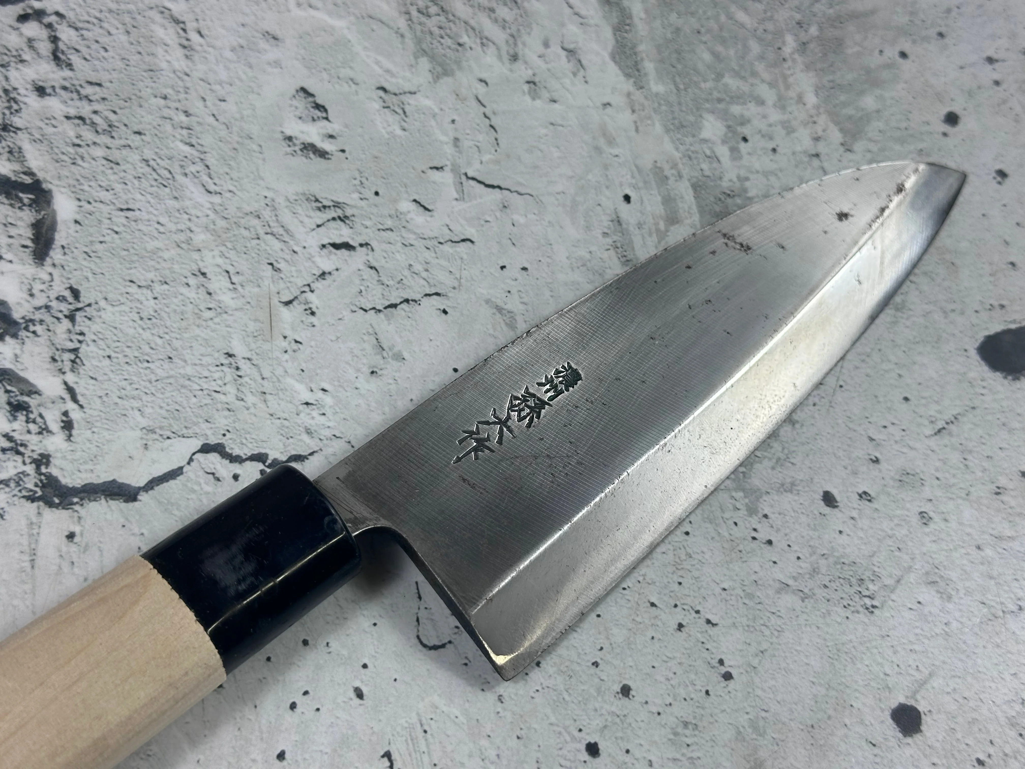 Vintage Japanese Knife Set 4x Carbon Steel Japan 2010 - Image 12