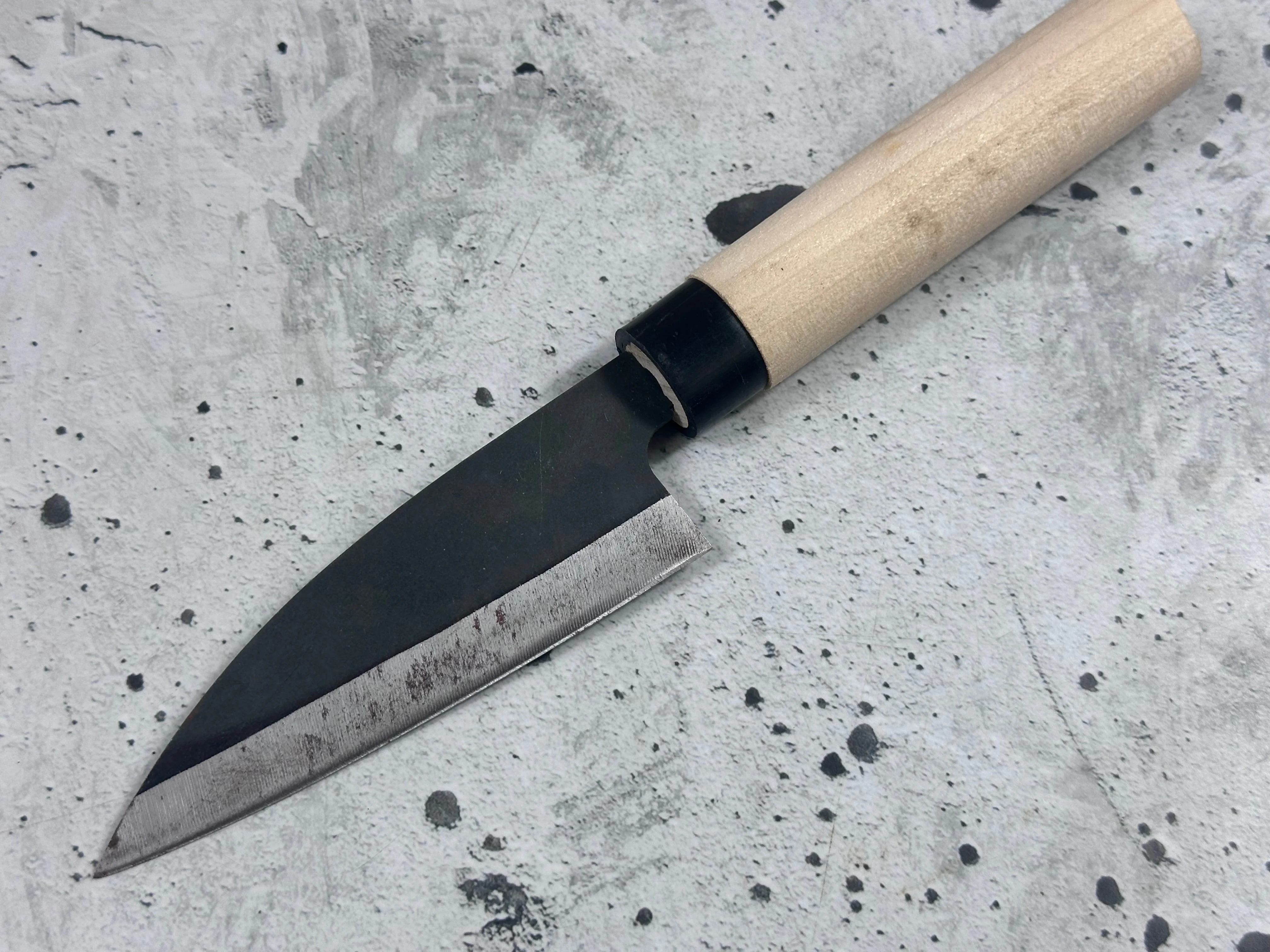 Vintage Japanese Knife Set 4x Carbon Steel Japan 2010 - Image 16