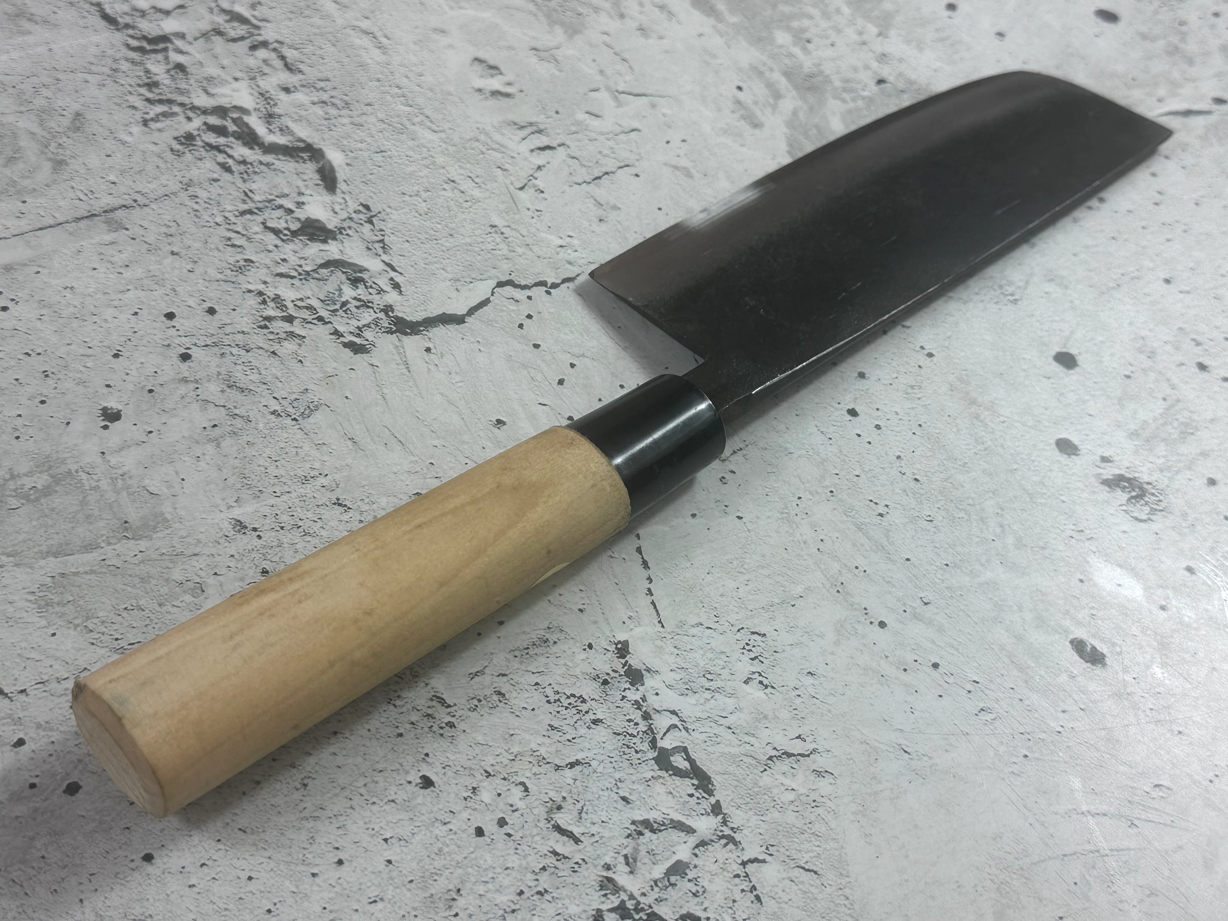 Vintage Japanese Nakiri Knife 160mm Carbon Steel Made in Japan 2026 - Image 13
