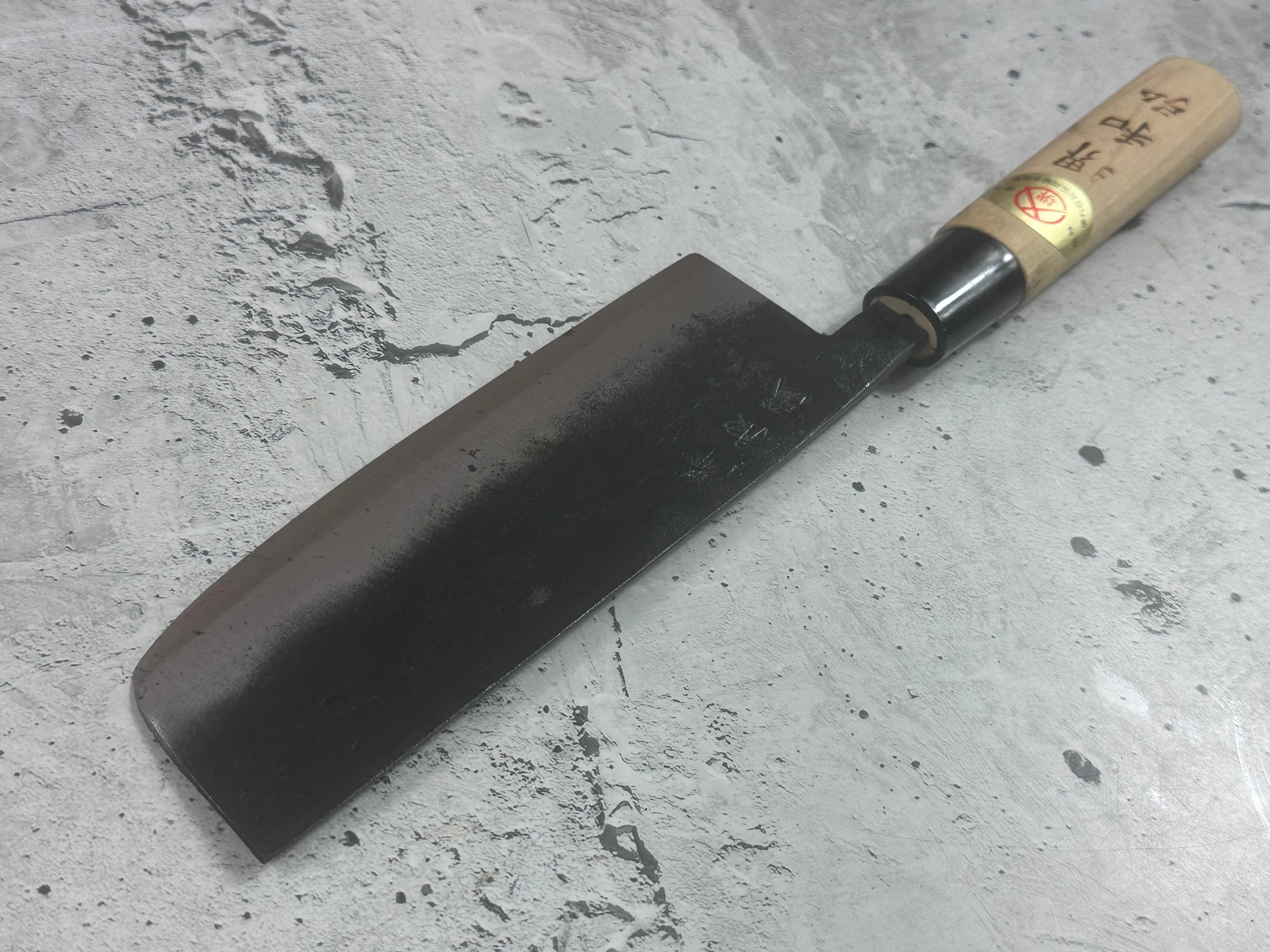 Vintage Japanese Nakiri Knife 160mm Carbon Steel Made in Japan 2026 - Image 7