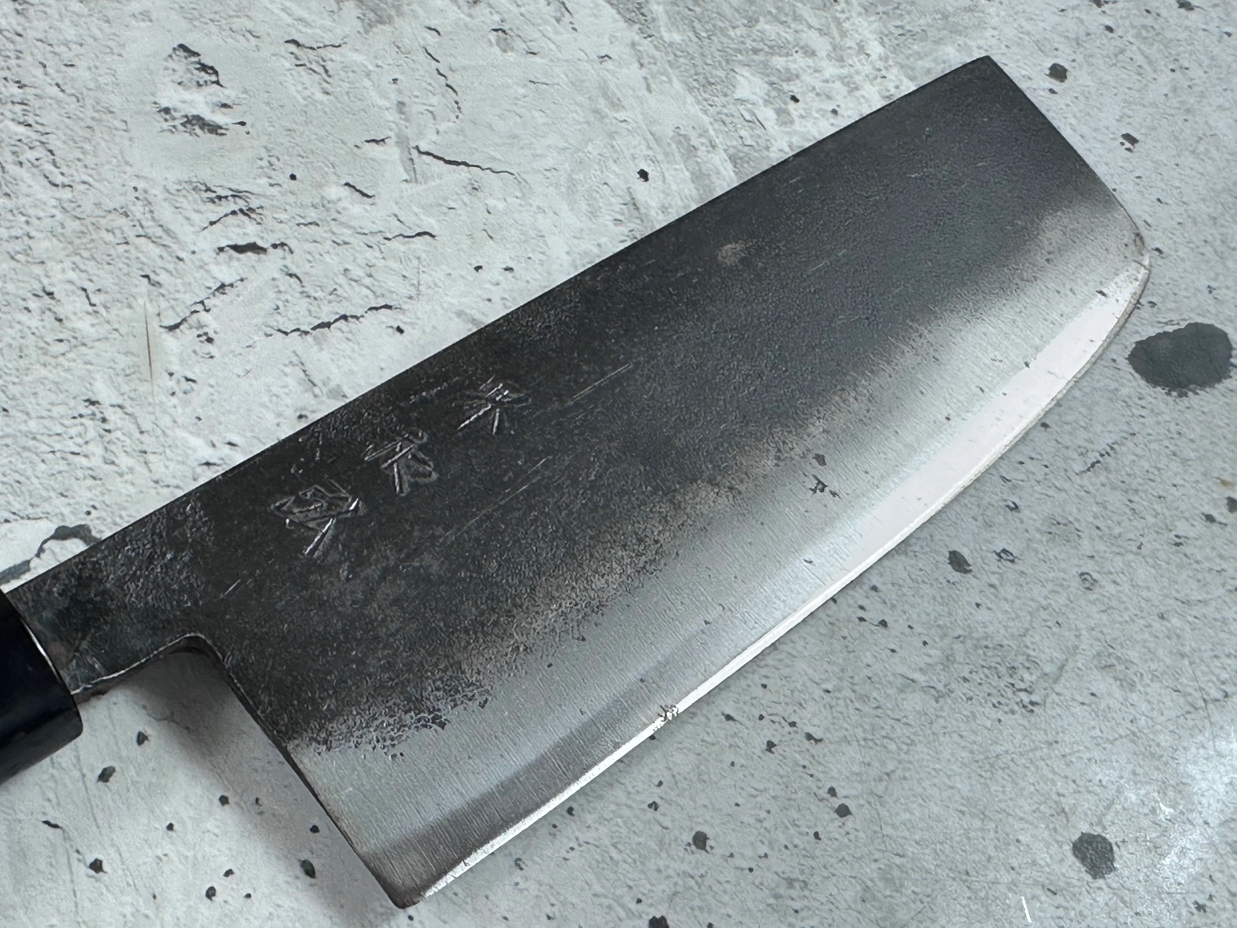 Vintage Japanese Nakiri Knife 160mm Carbon Steel Made in Japan 2026 - Image 8