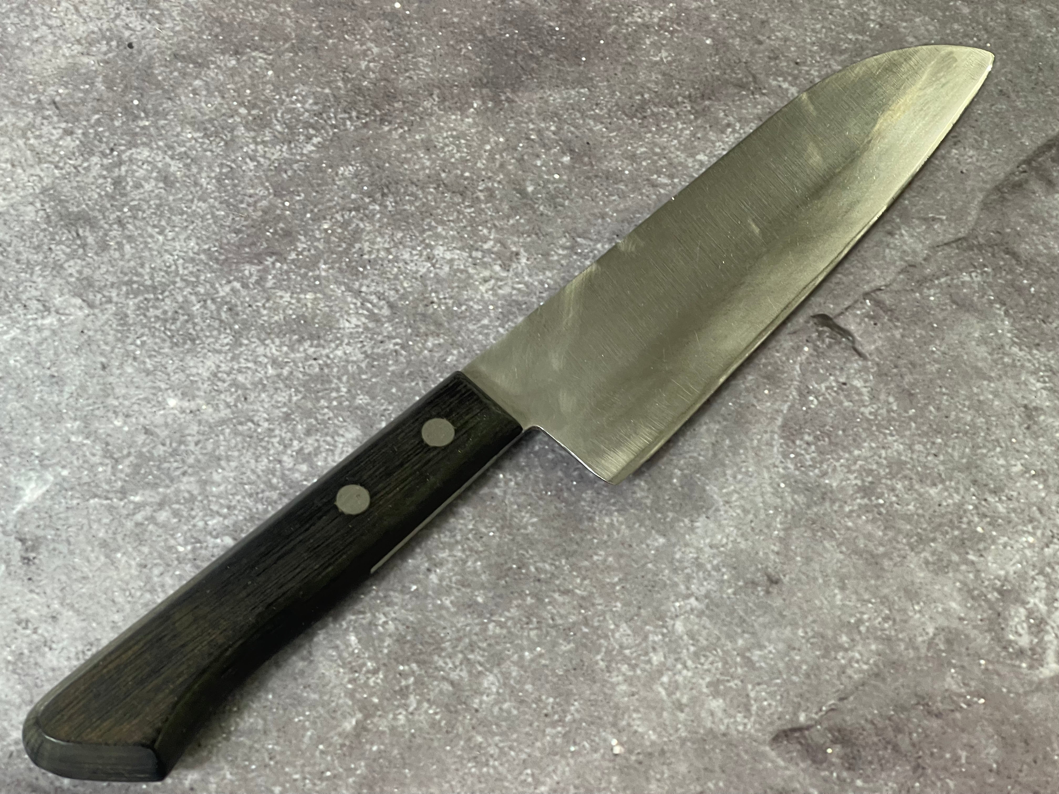 Vintage Japanese Santoku Knife 160mm Made in Japan 🇯🇵 1654 - Image 10