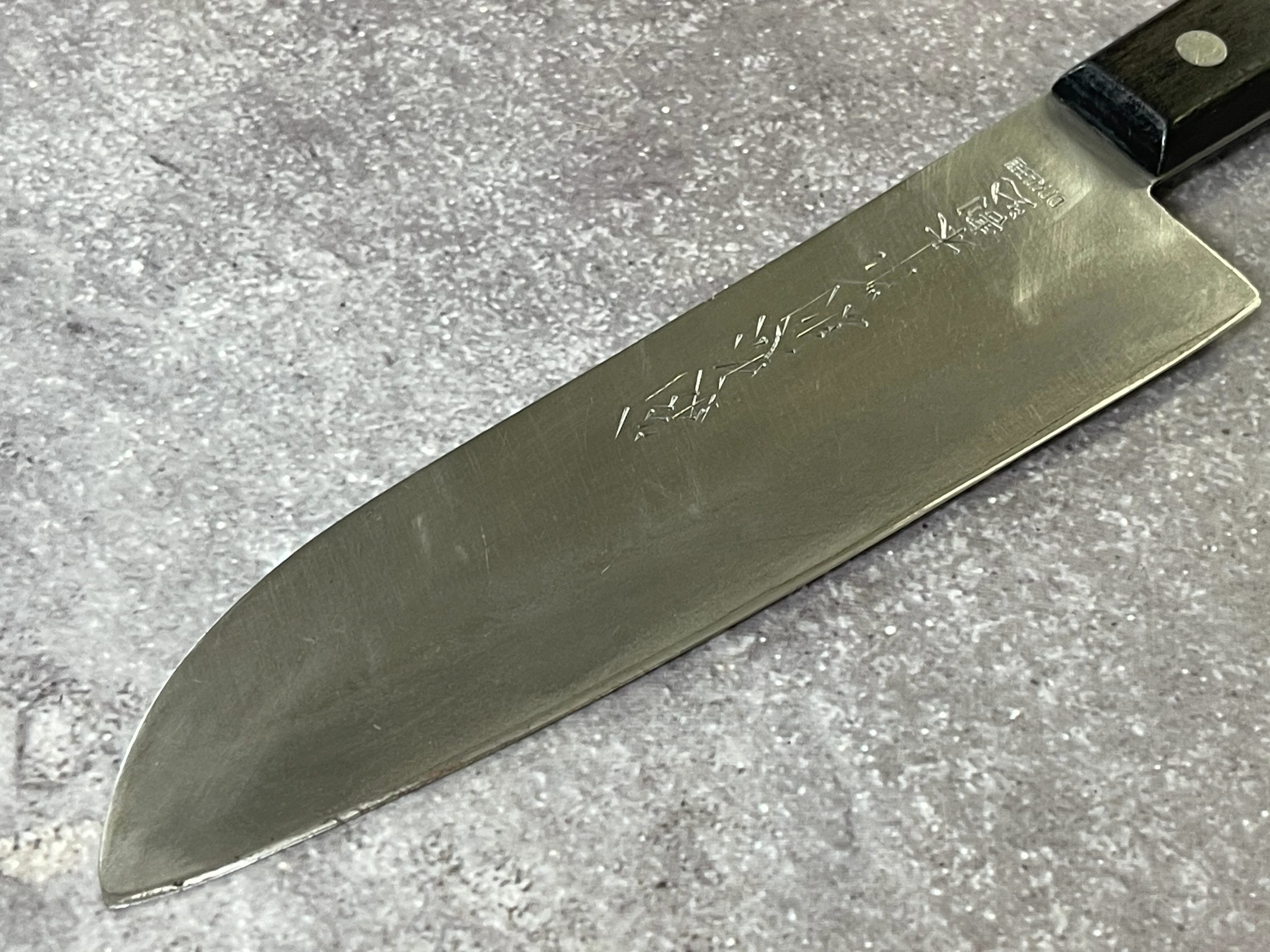 Vintage Japanese Santoku Knife 160mm Made in Japan 🇯🇵 1654 - Image 5