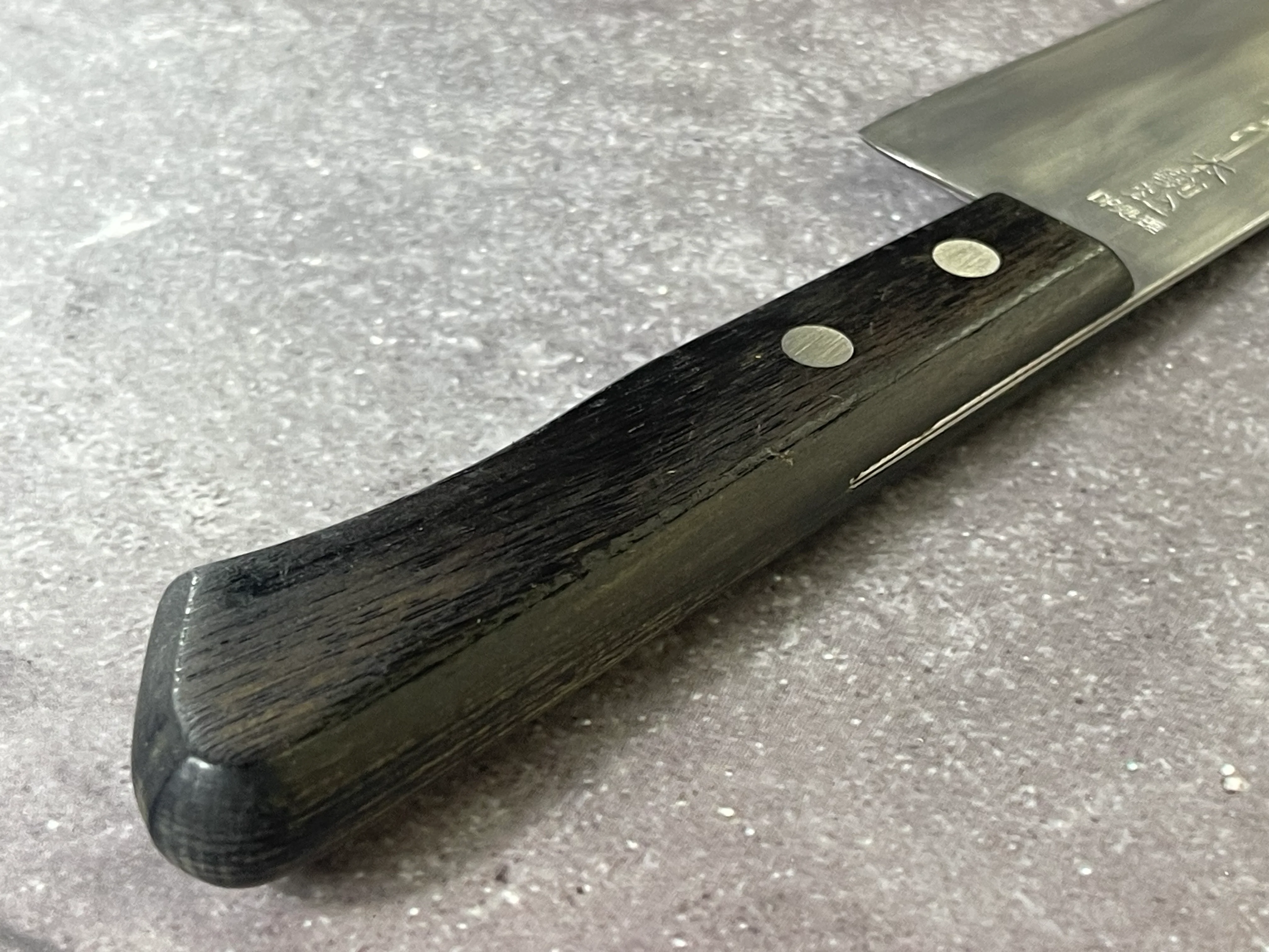 Vintage Japanese Santoku Knife 160mm Made in Japan 🇯🇵 1654 - Image 6