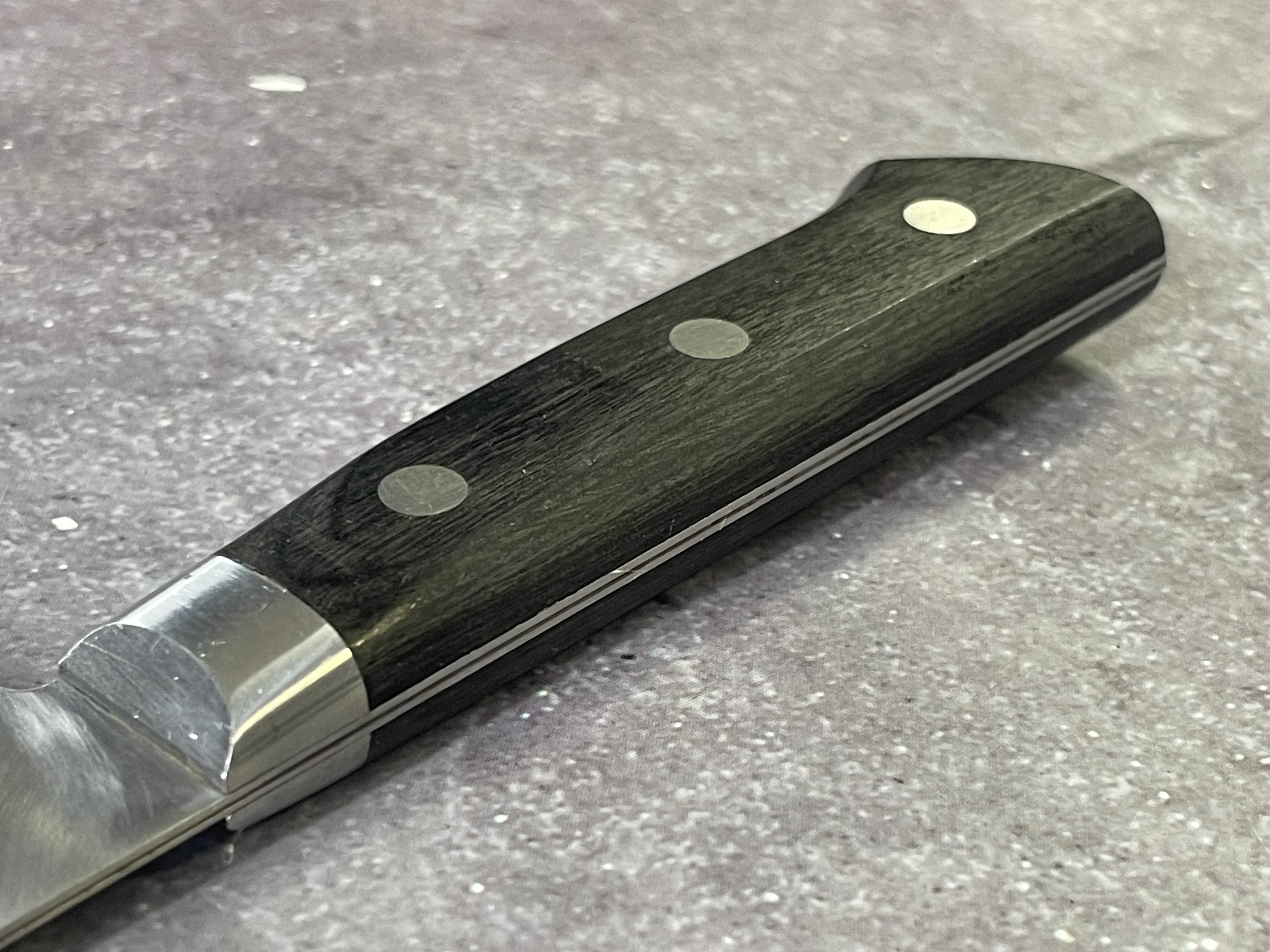 Vintage Japanese Santoku Knife 160mm Made in Japan 🇯🇵 1655 - Image 11