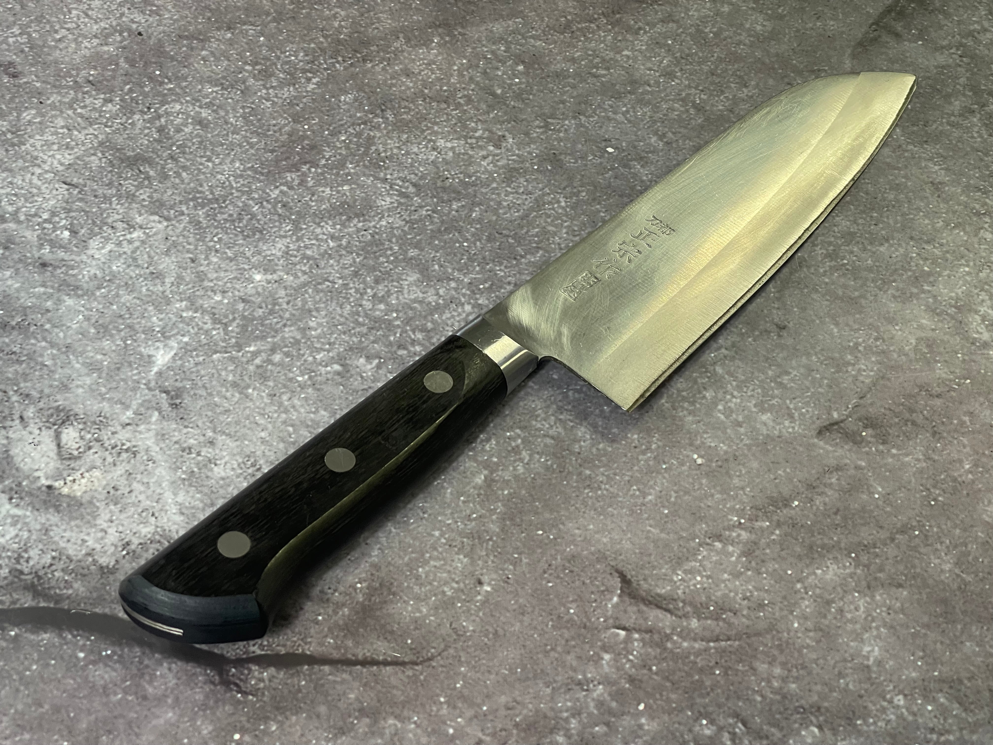 Vintage Japanese Santoku Knife 160mm Made in Japan 🇯🇵 1655 - Image 2