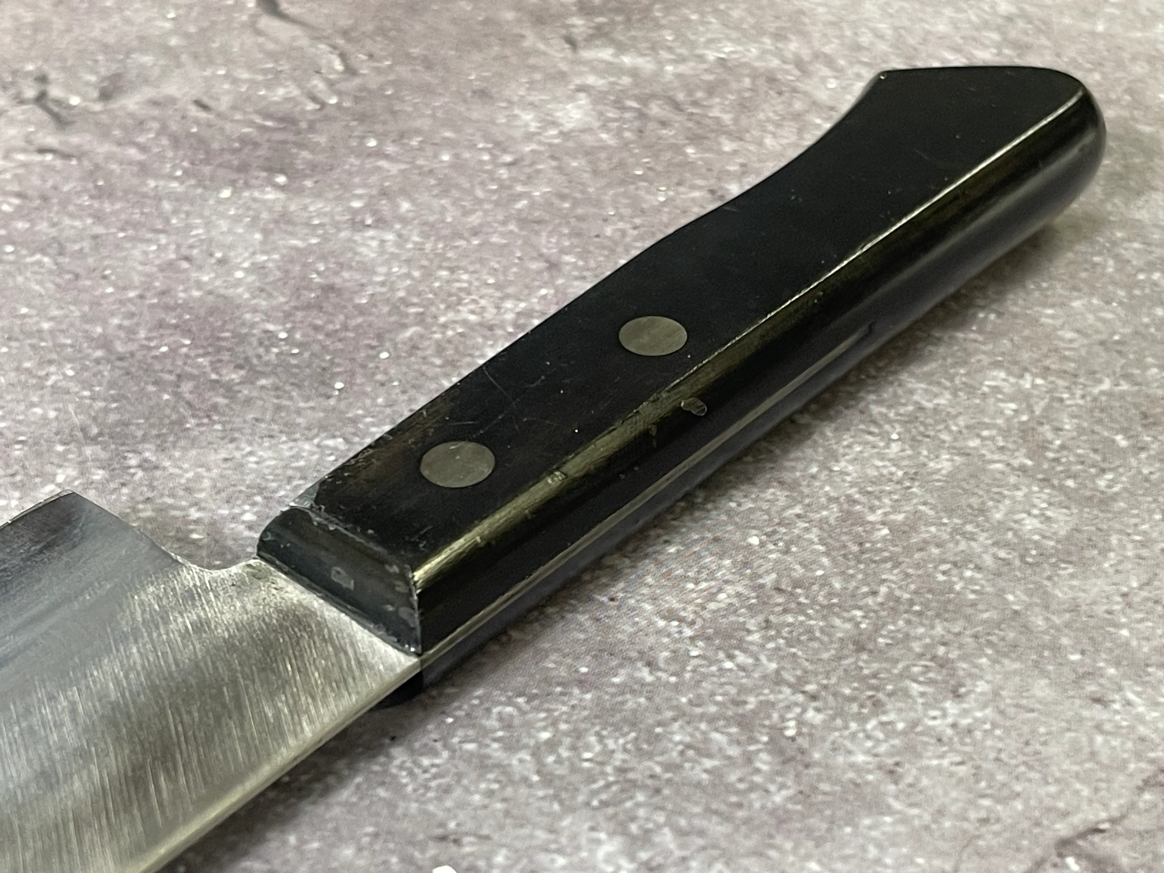 Vintage Japanese Santoku Knife 160mm Made in Japan 🇯🇵 1656 - Image 12