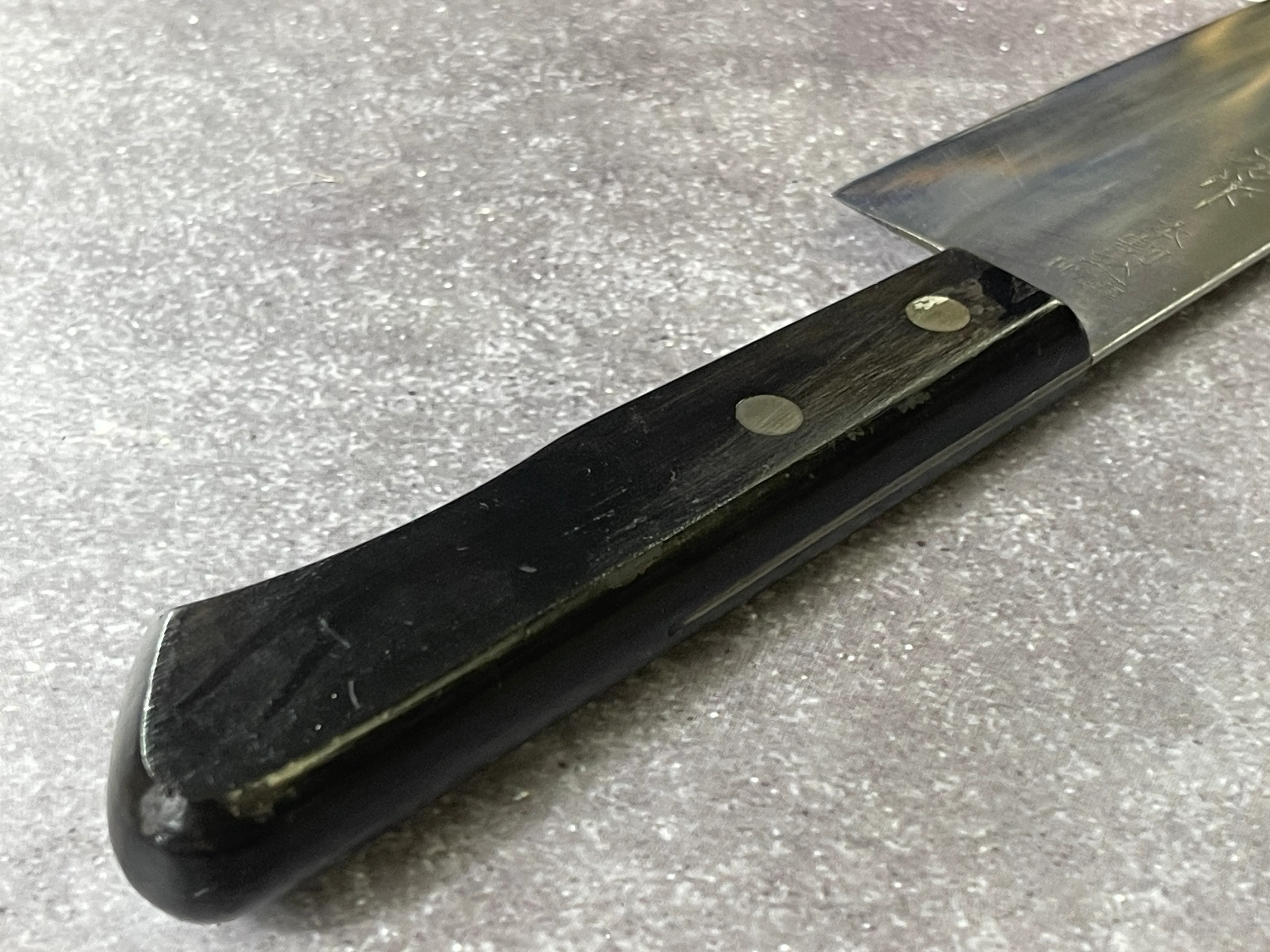 Vintage Japanese Santoku Knife 160mm Made in Japan 🇯🇵 1656 - Image 6