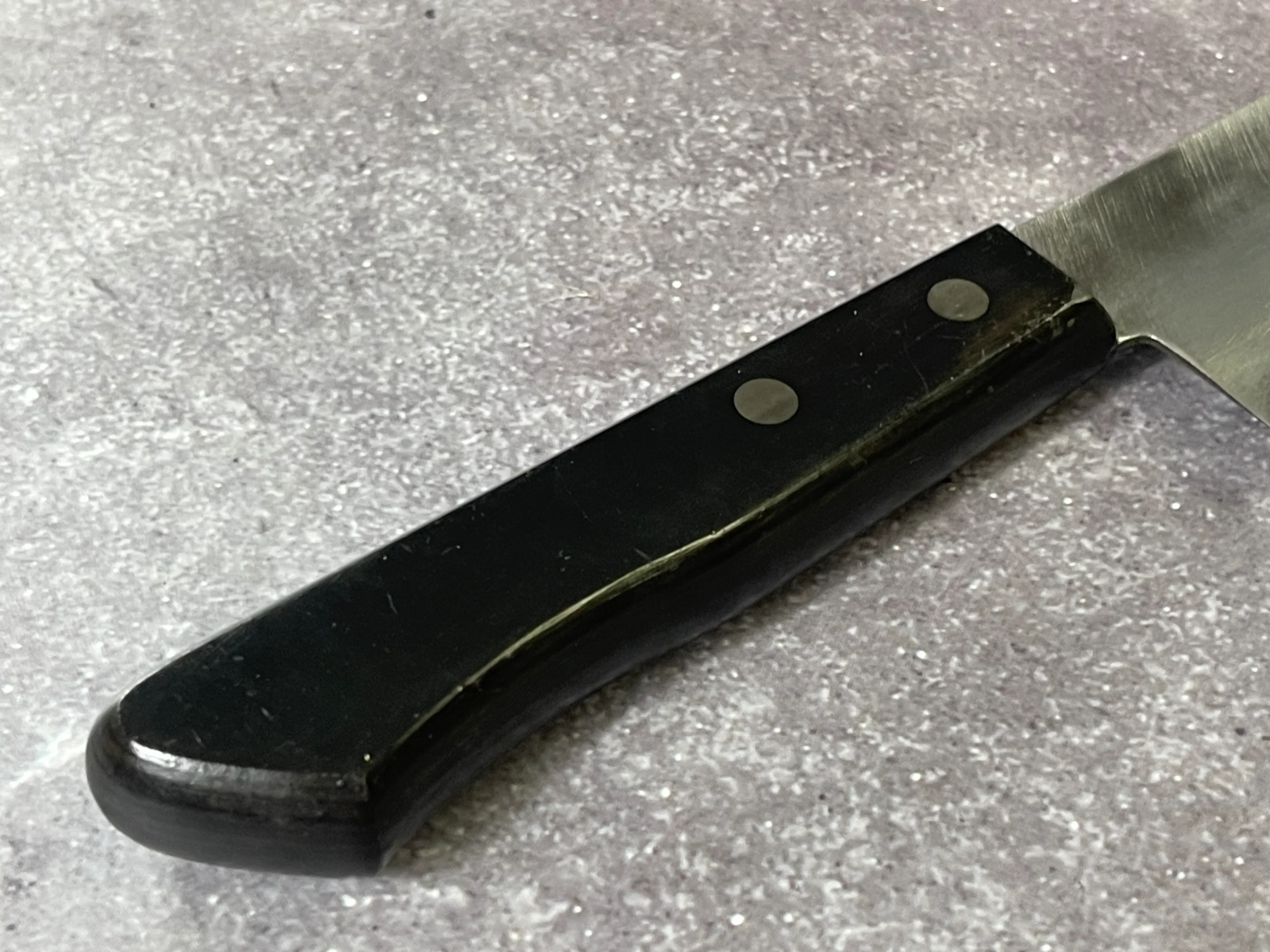Vintage Japanese Santoku Knife 160mm Made in Japan 🇯🇵 1656 - Image 9