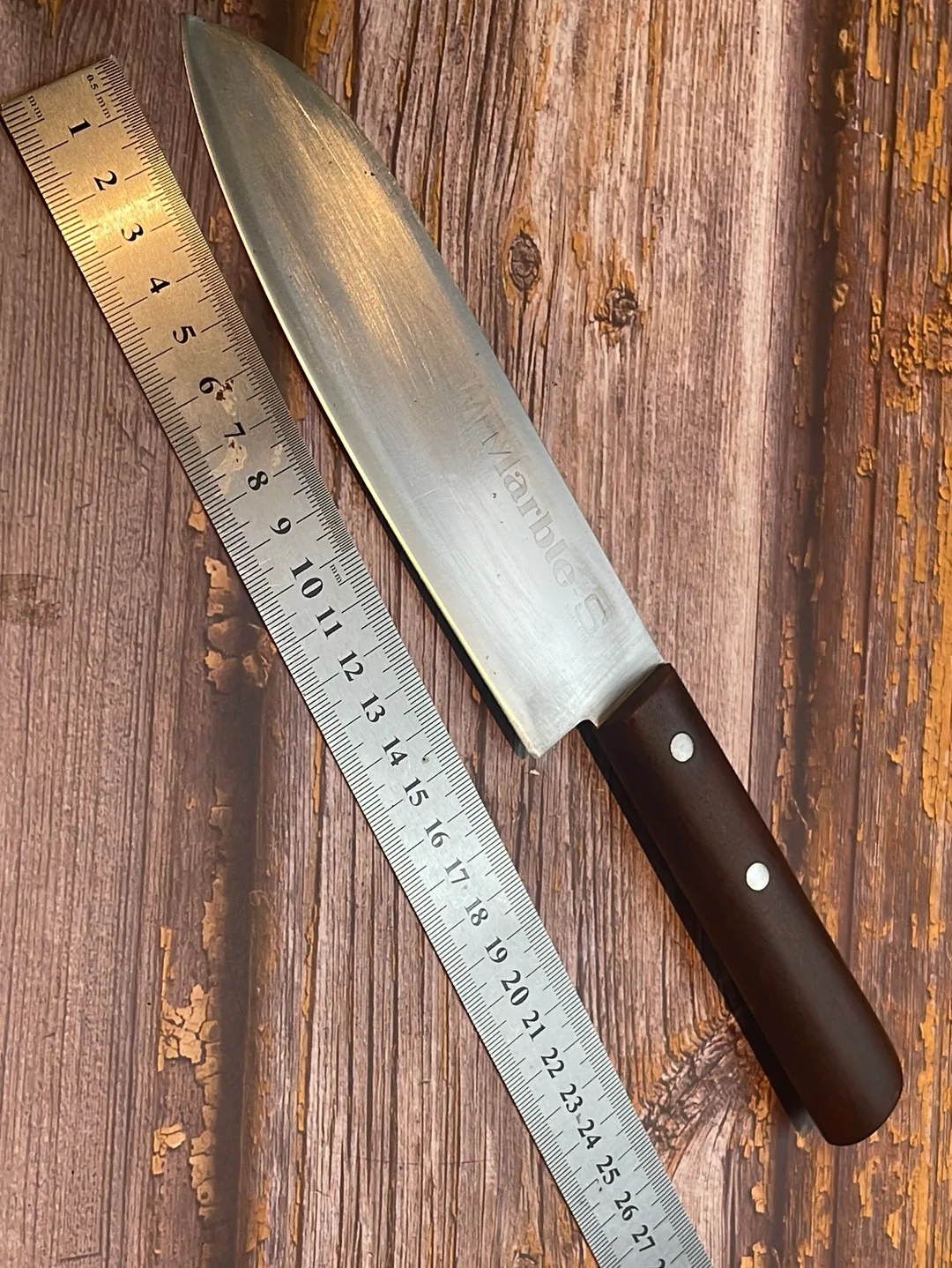 Vintage Japanese Santoku Knife 160mm Made in Japan 🇯🇵 739 - Image 12