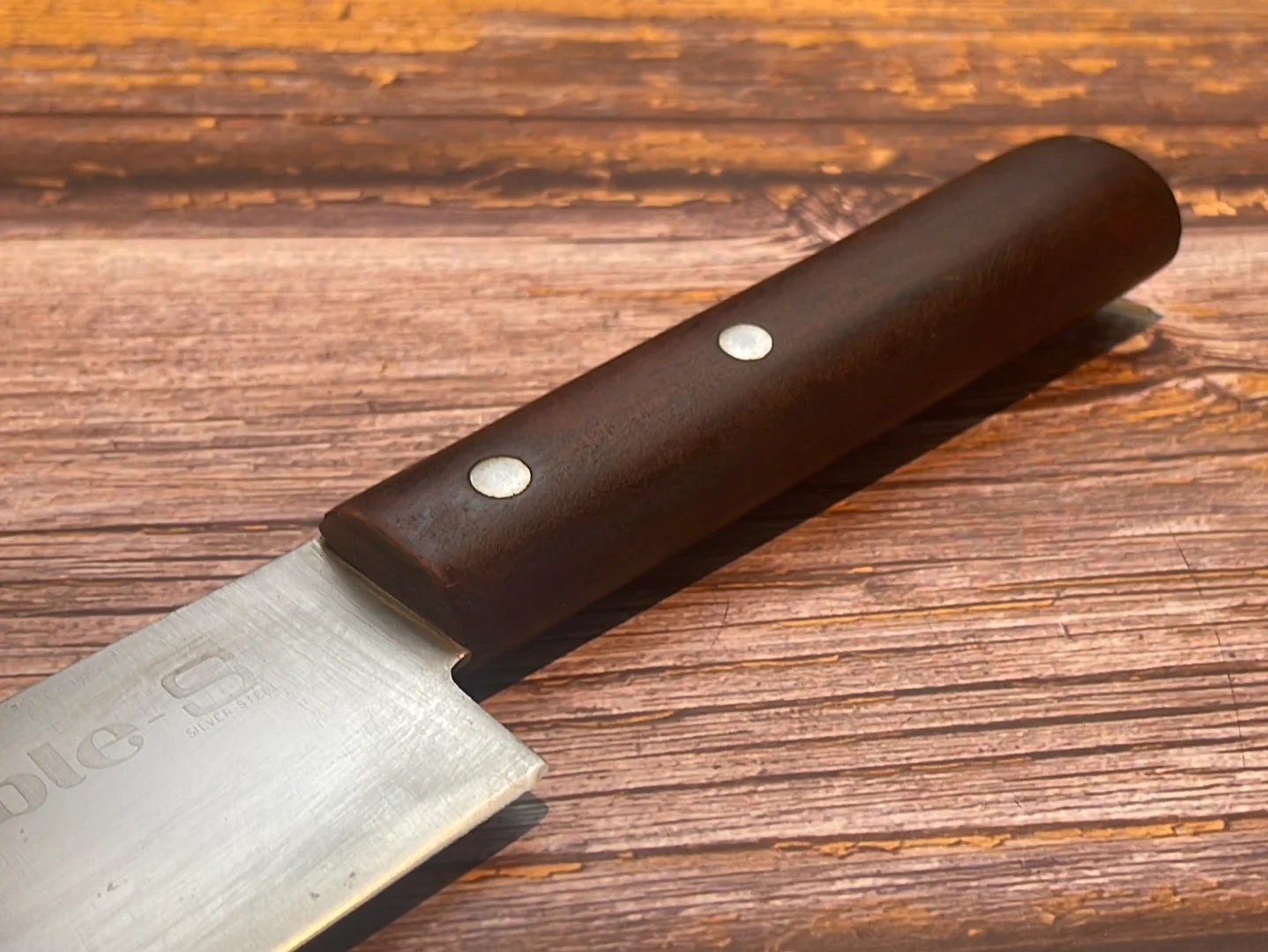 Vintage Japanese Santoku Knife 160mm Made in Japan 🇯🇵 739 - Image 5