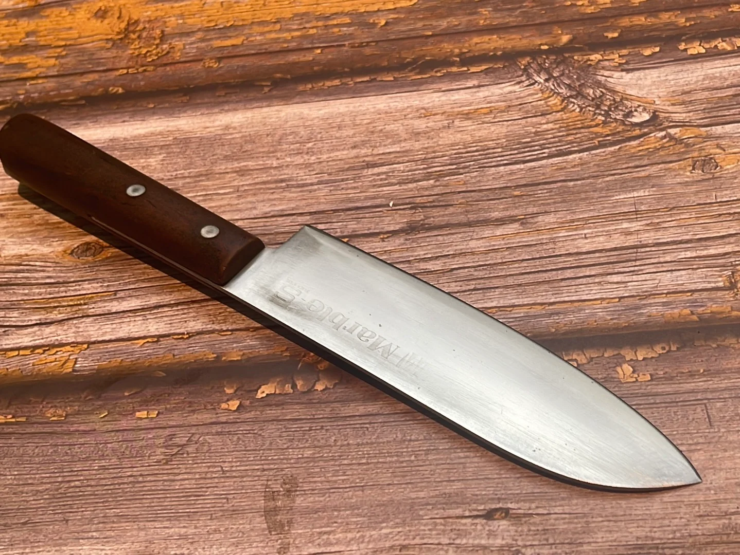 Vintage Japanese Santoku Knife 160mm Made in Japan 🇯🇵 739 - Image 6