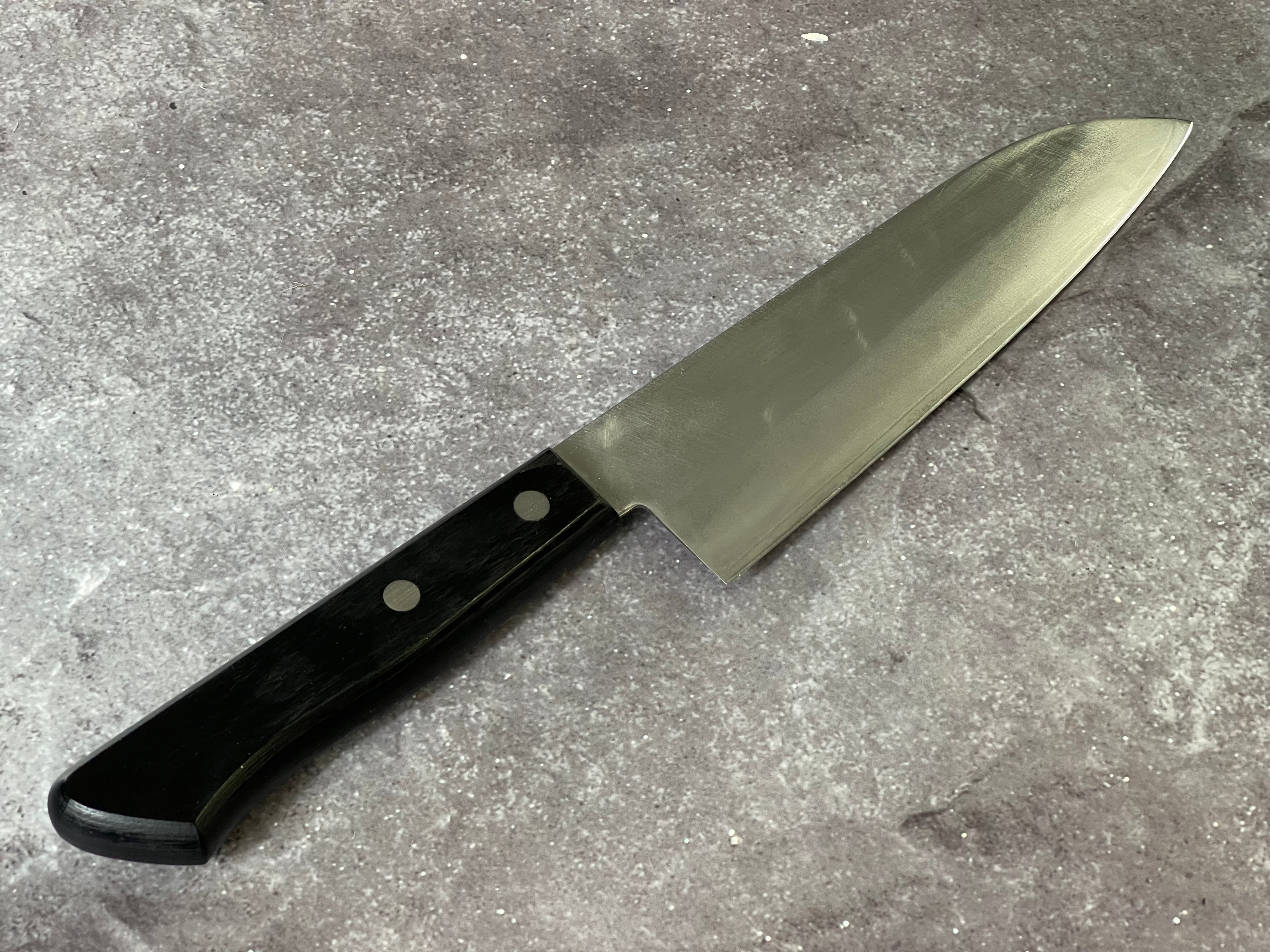 Vintage Japanese Santoku Knife 170mm Made in Japan 🇯🇵 1645 - Image 10