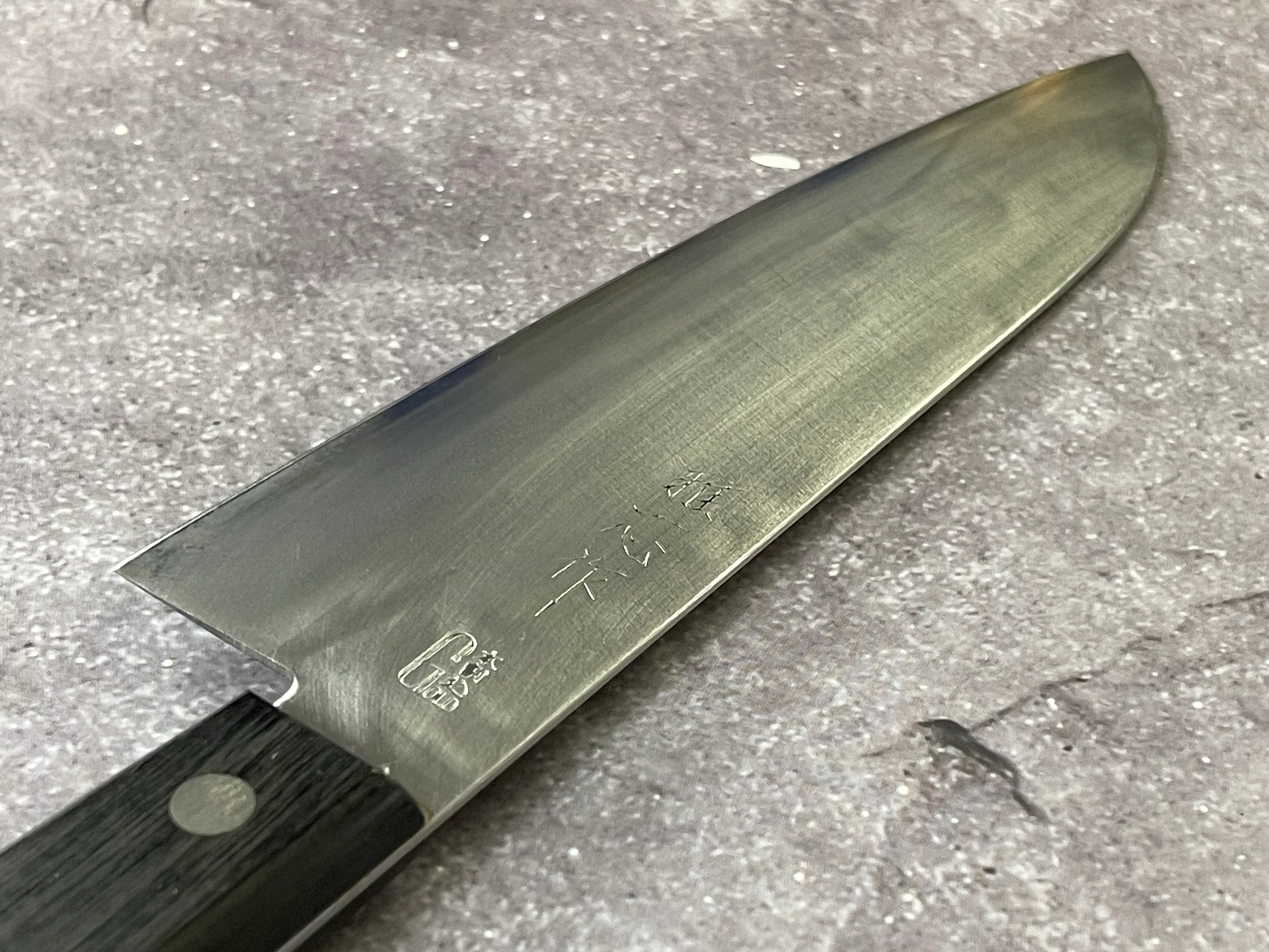 Vintage Japanese Santoku Knife 170mm Made in Japan 🇯🇵 1645 - Image 11