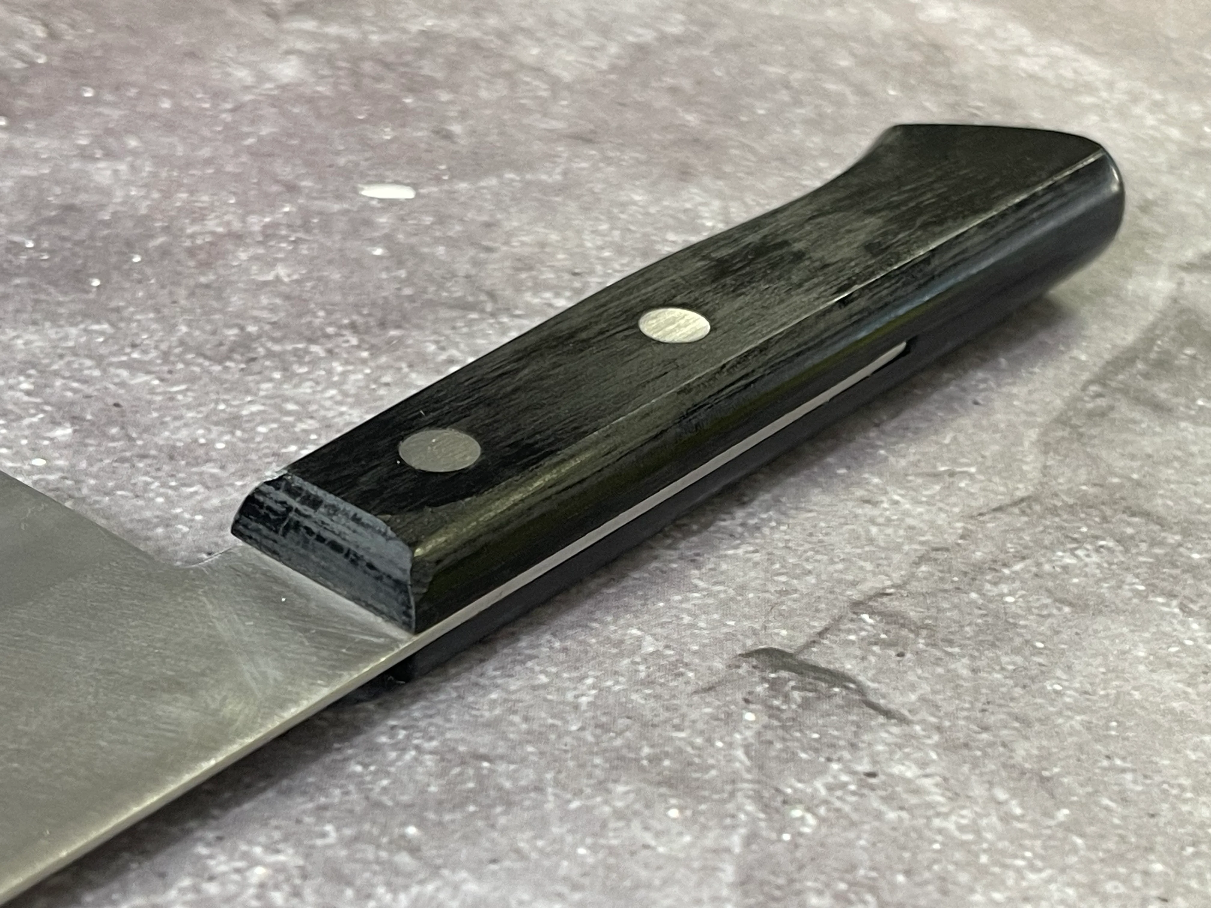 Vintage Japanese Santoku Knife 170mm Made in Japan 🇯🇵 1645 - Image 12