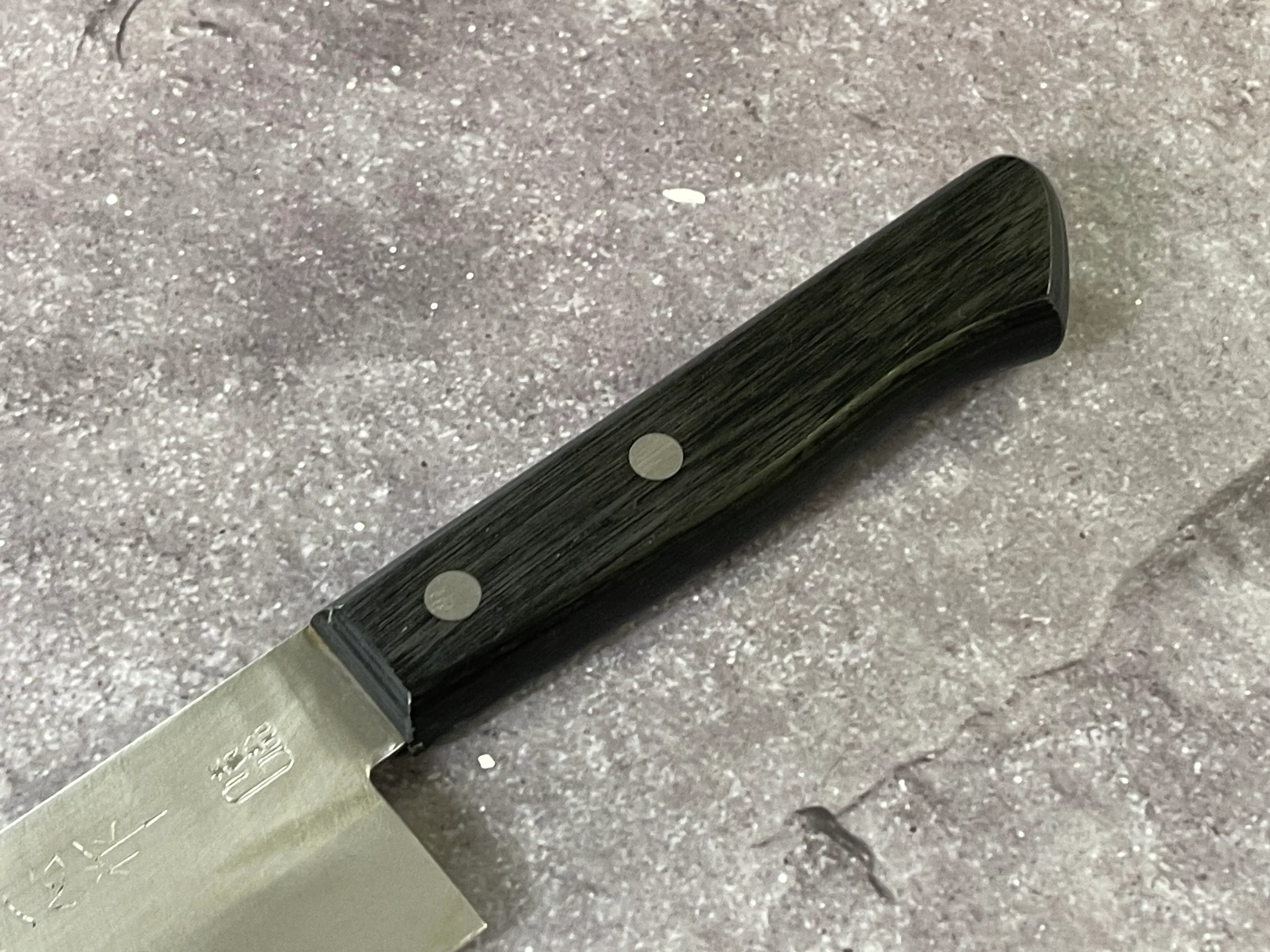 Vintage Japanese Santoku Knife 170mm Made in Japan 🇯🇵 1645 - Image 3