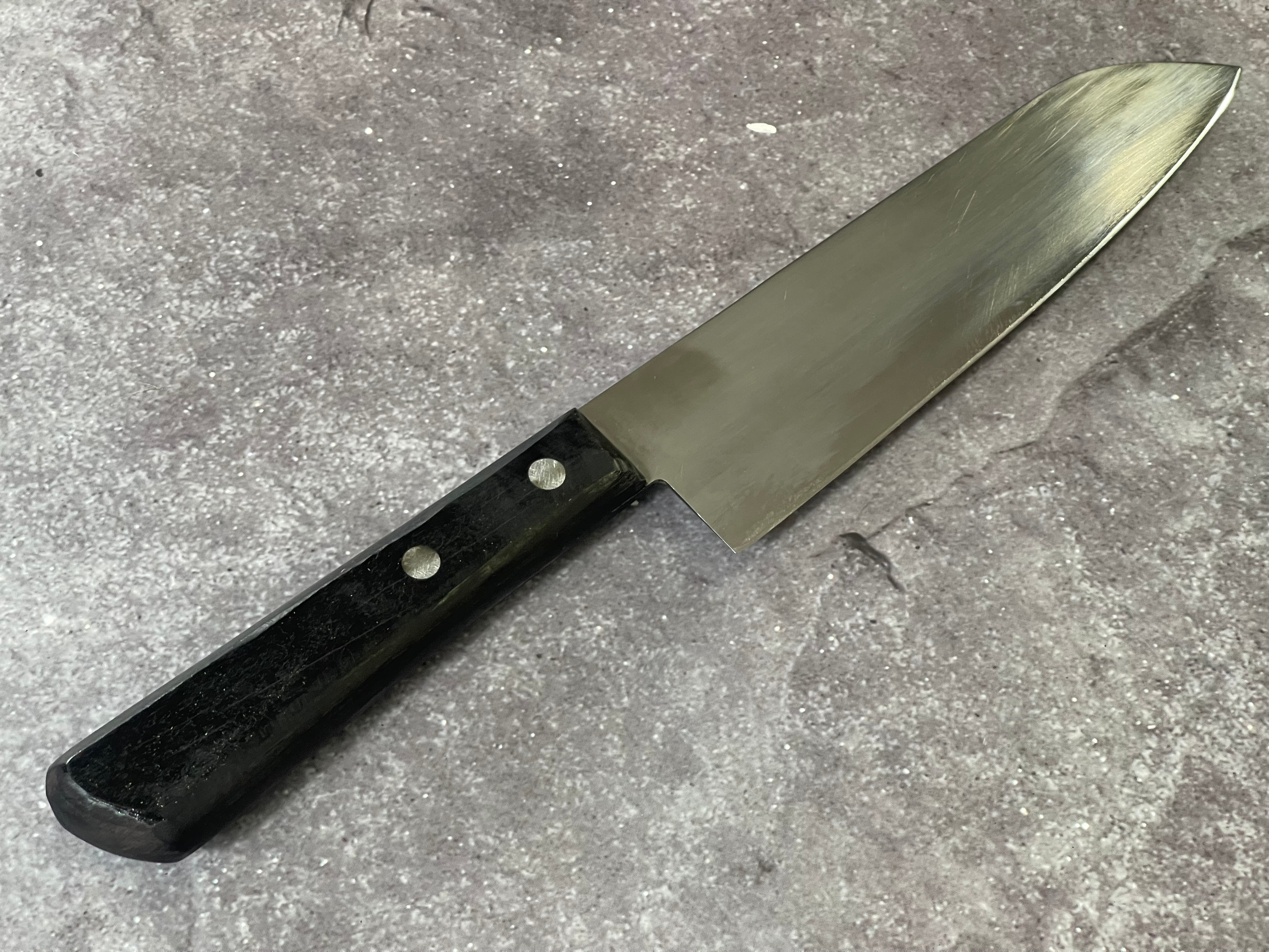 Vintage Japanese Santoku Knife 170mm Made in Japan 🇯🇵 1648 - Image 10