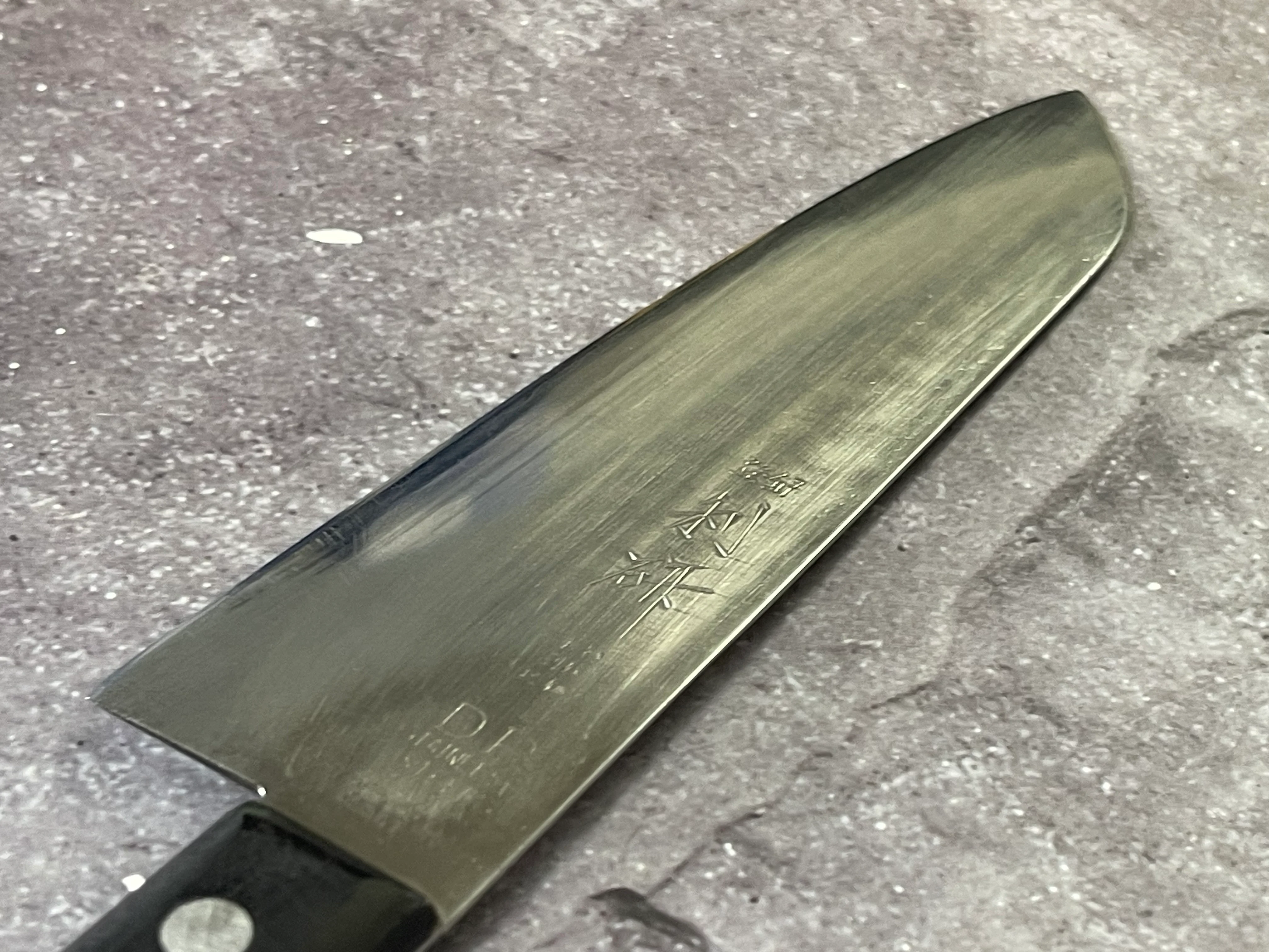 Vintage Japanese Santoku Knife 170mm Made in Japan 🇯🇵 1648 - Image 11