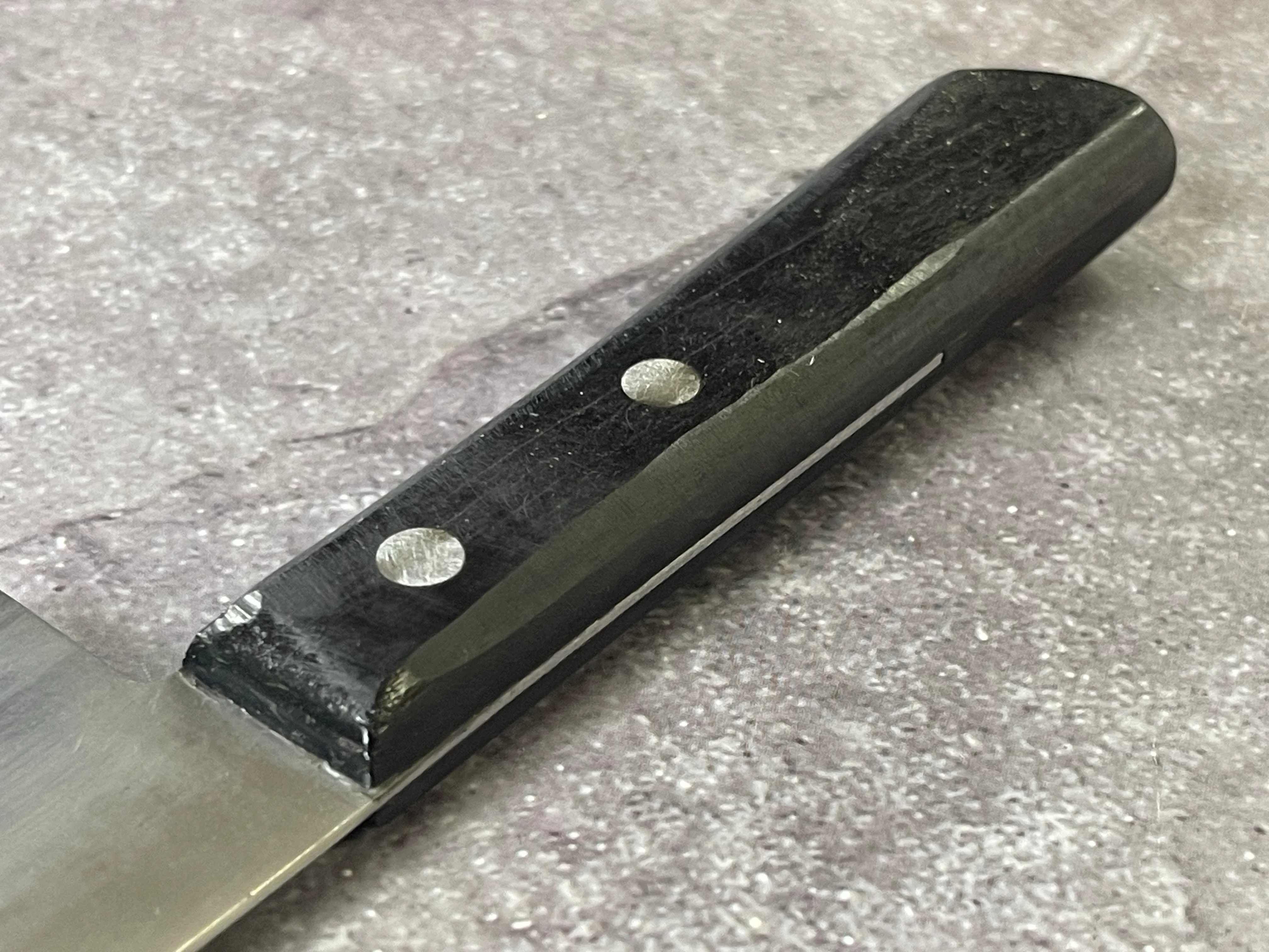 Vintage Japanese Santoku Knife 170mm Made in Japan 🇯🇵 1648 - Image 12
