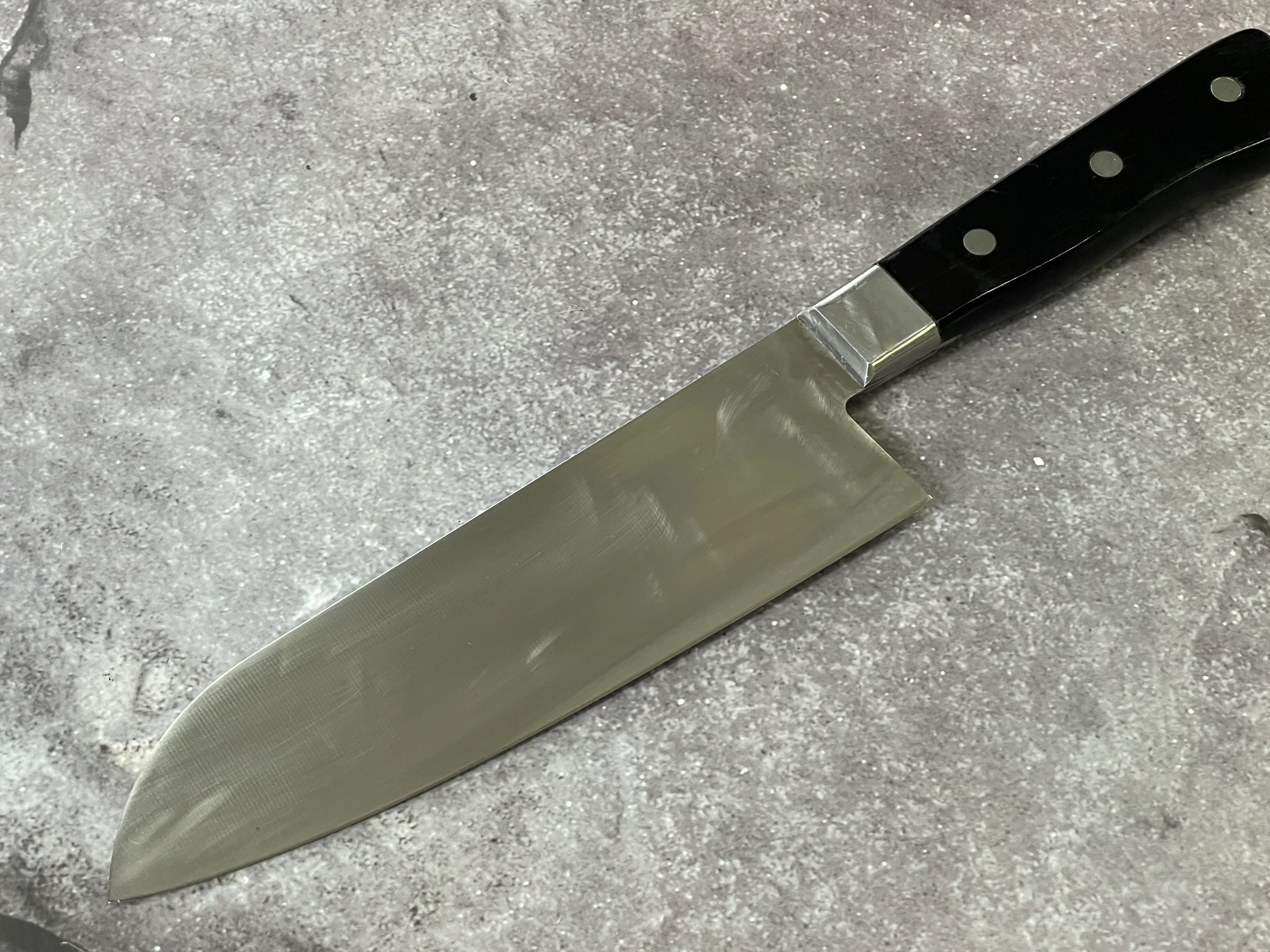 Vintage Japanese Santoku Knife 170mm Made in Japan 🇯🇵 1652 - Image 10