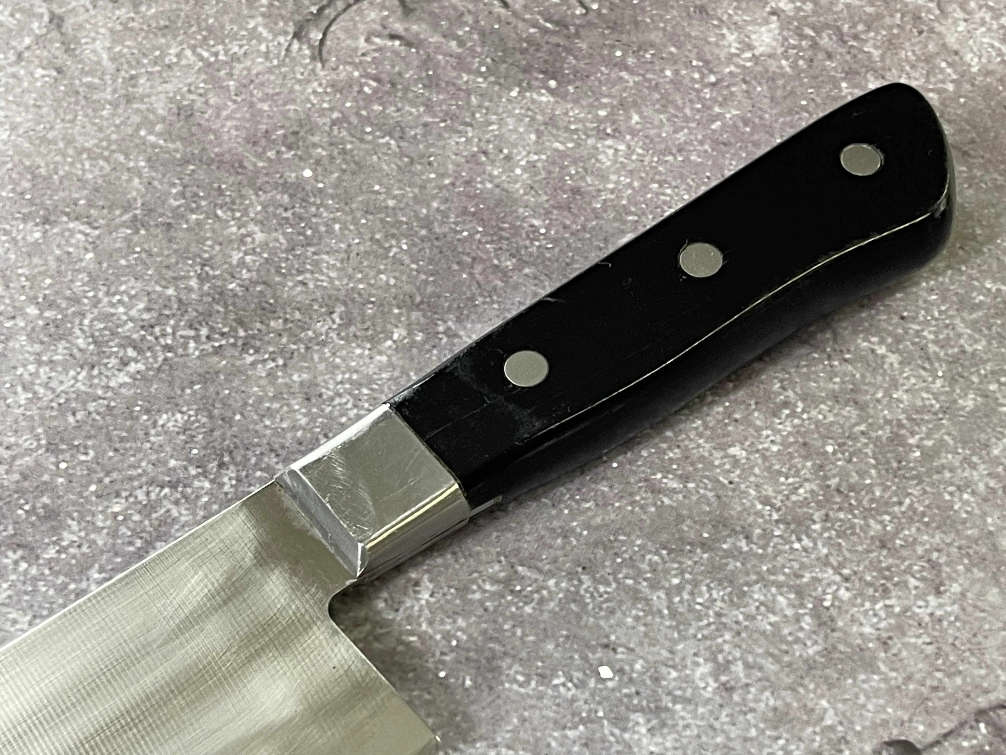 Vintage Japanese Santoku Knife 170mm Made in Japan 🇯🇵 1652 - Image 14
