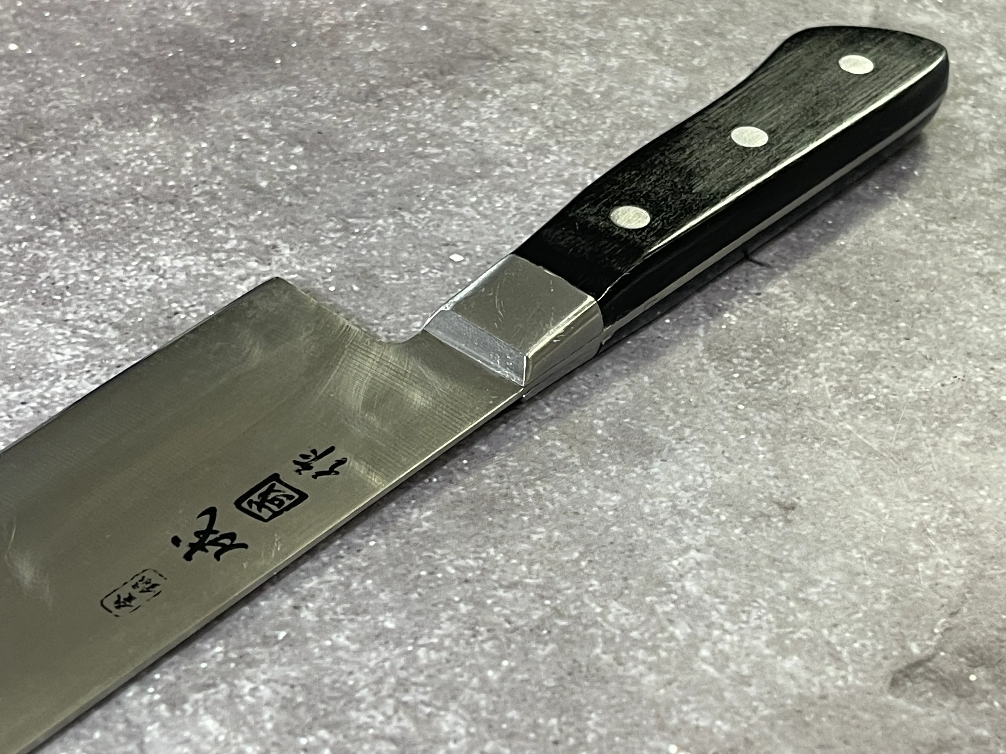 Vintage Japanese Santoku Knife 170mm Made in Japan 🇯🇵 1652 - Image 6