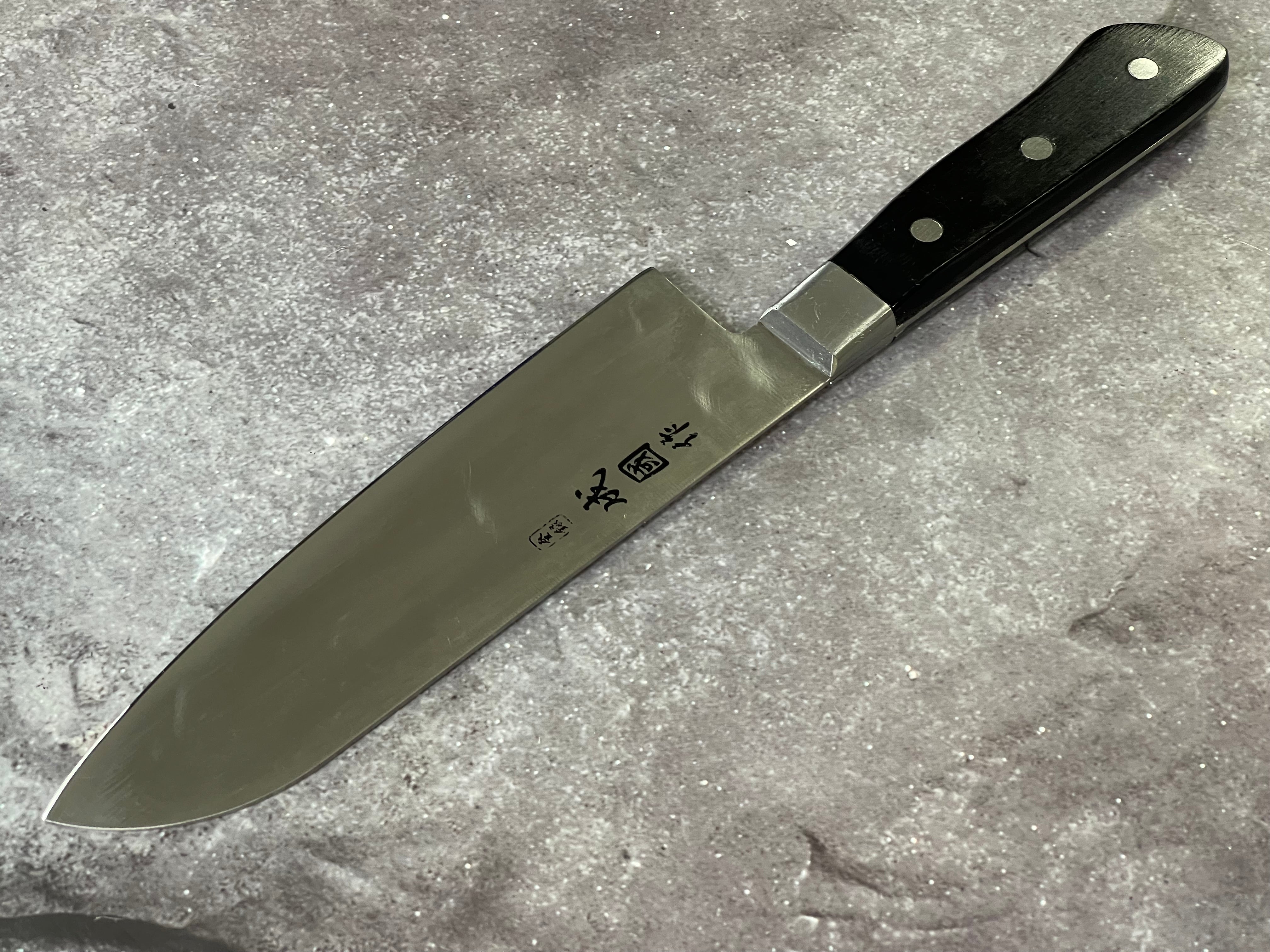 Vintage Japanese Santoku Knife 170mm Made in Japan 🇯🇵 1652 - Image 7
