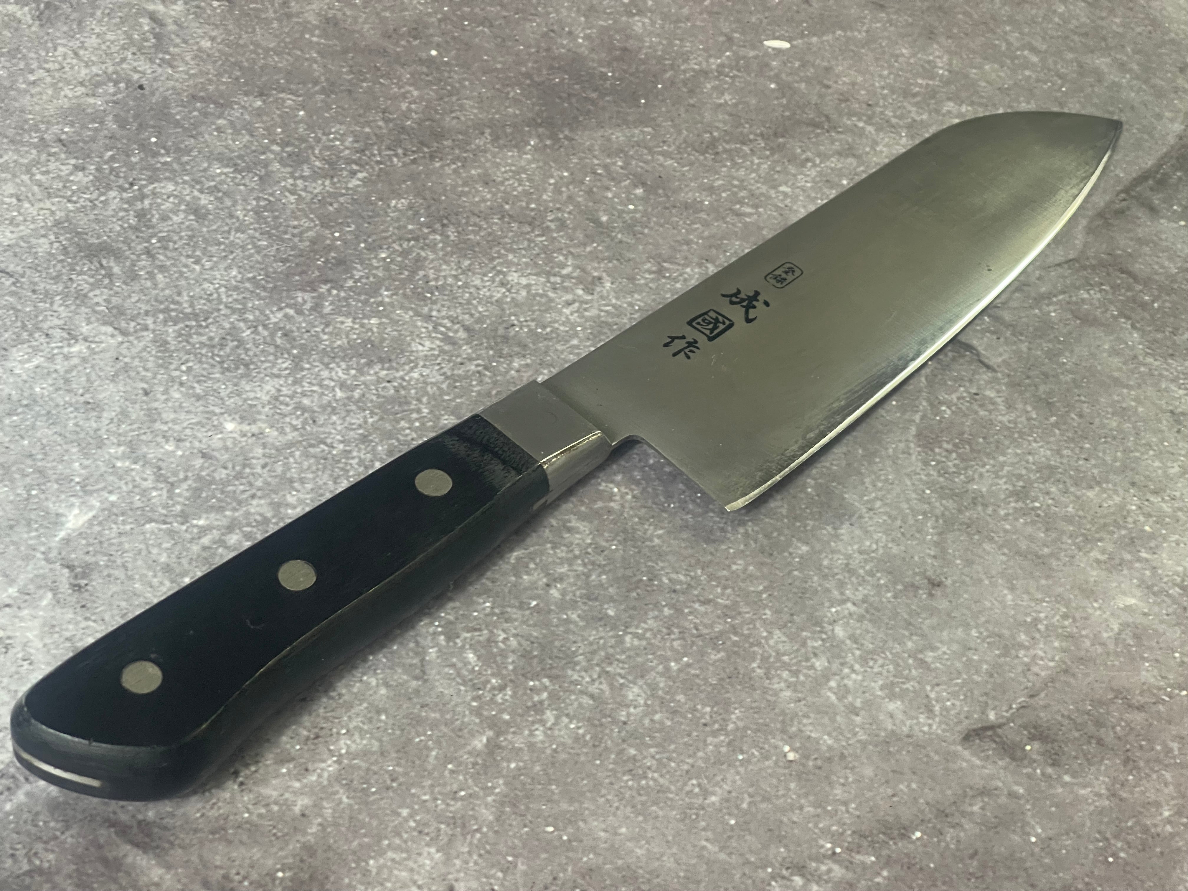 Vintage Japanese Santoku Knife 170mm Made in Japan 🇯🇵 1653 - Image 2