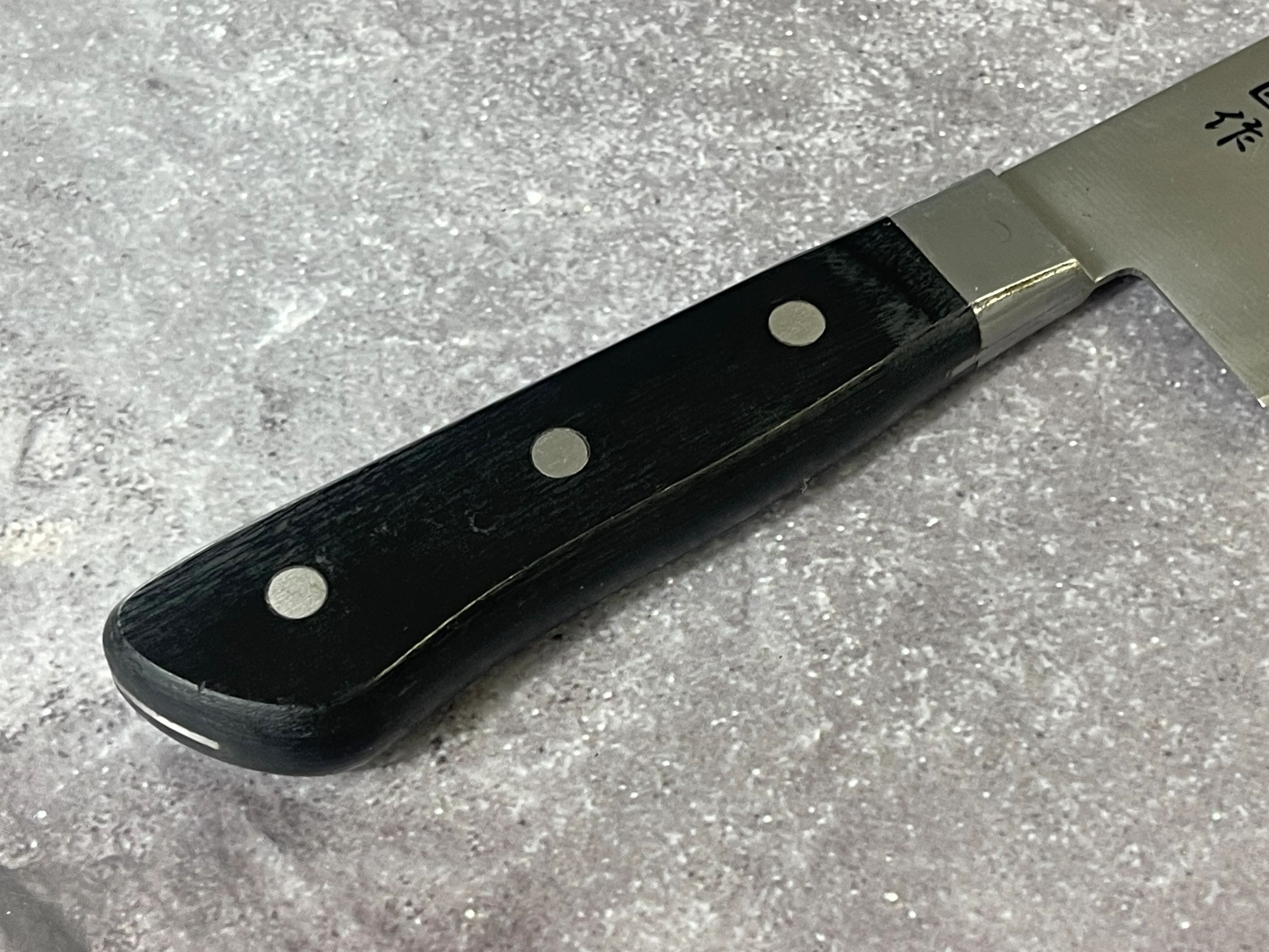 Vintage Japanese Santoku Knife 170mm Made in Japan 🇯🇵 1653 - Image 3