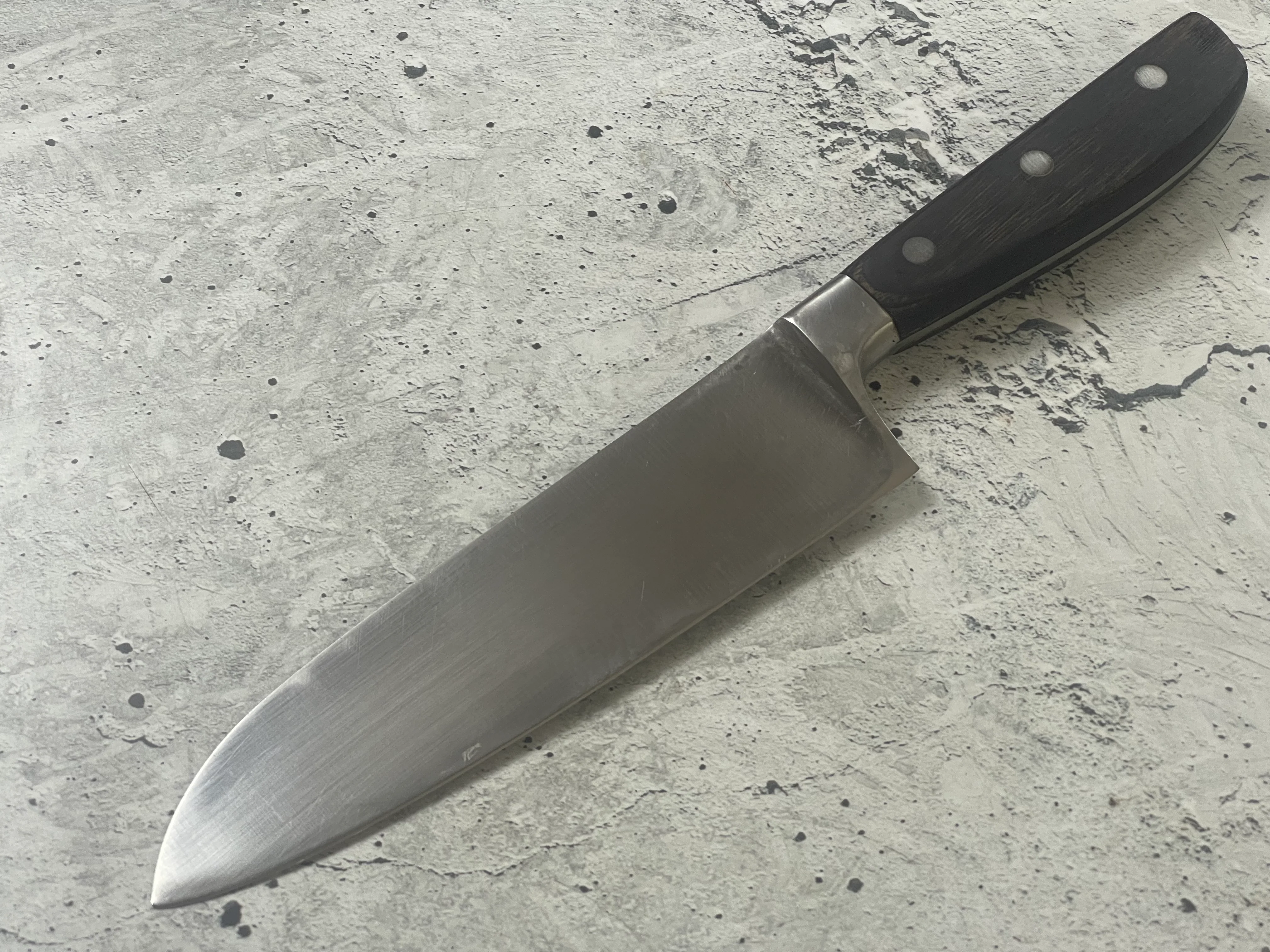 Vintage Japanese Santoku Knife 180mm Made in Japan 🇯🇵 1570 - Image 10