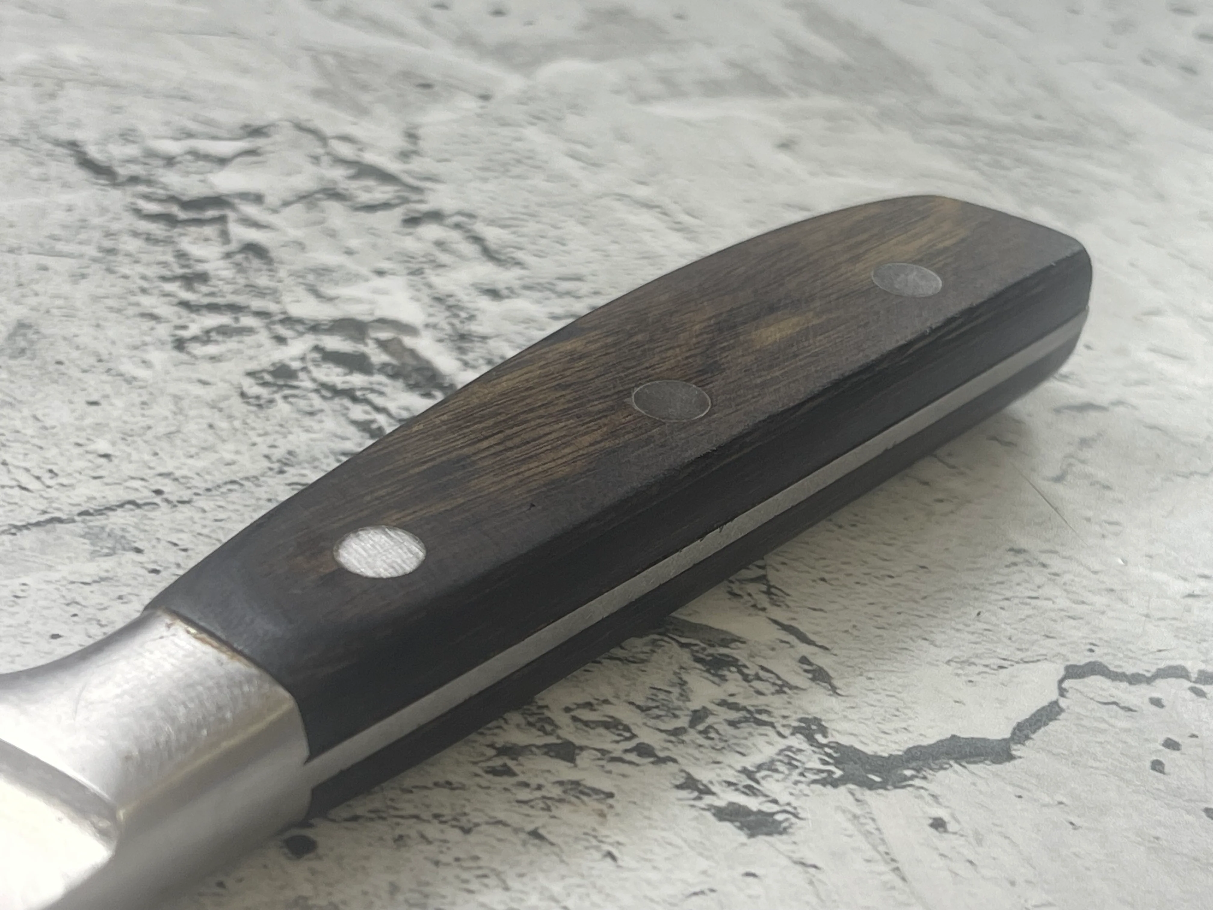Vintage Japanese Santoku Knife 180mm Made in Japan 🇯🇵 1570 - Image 11