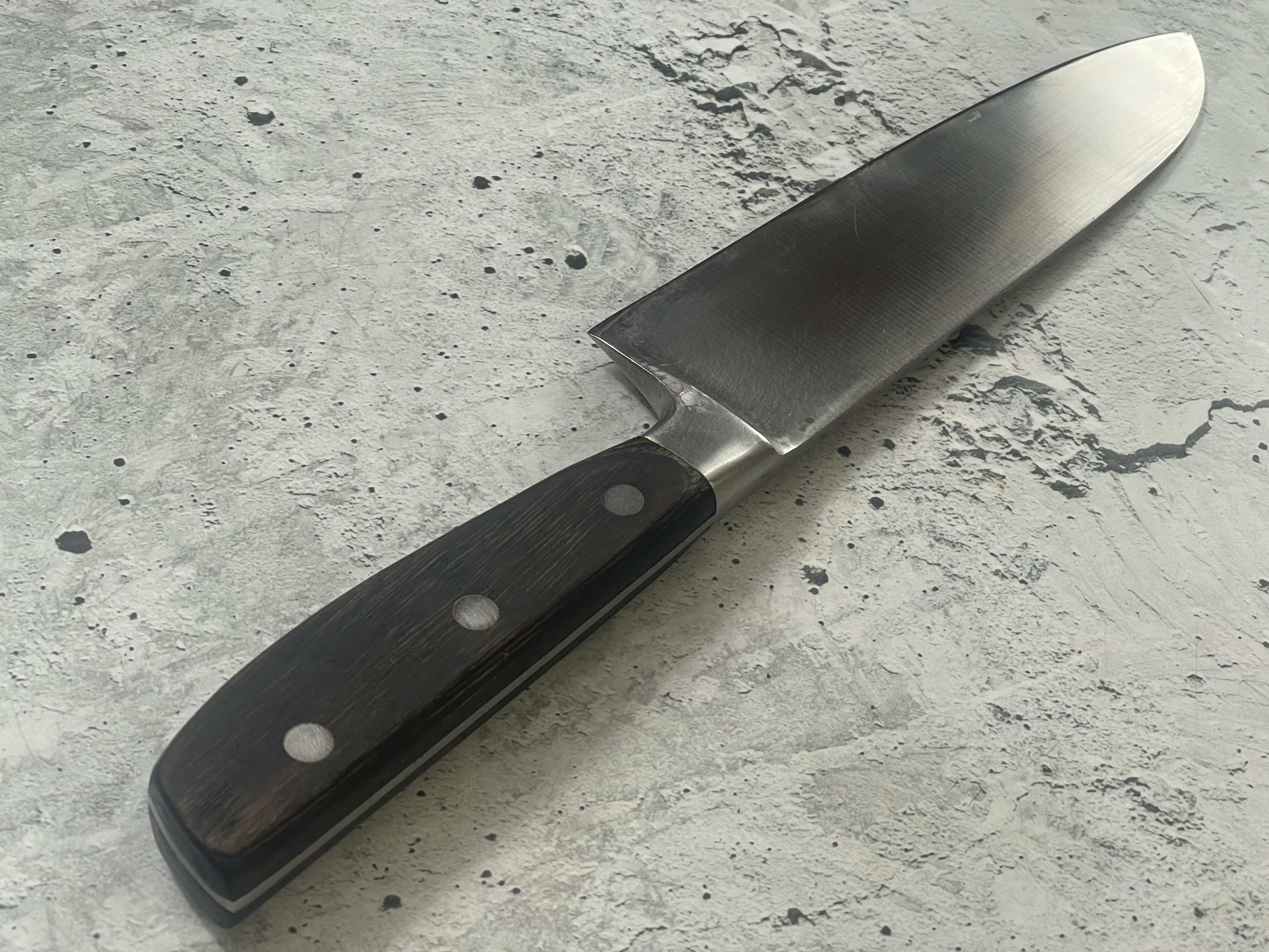 Vintage Japanese Santoku Knife 180mm Made in Japan 🇯🇵 1570 - Image 12