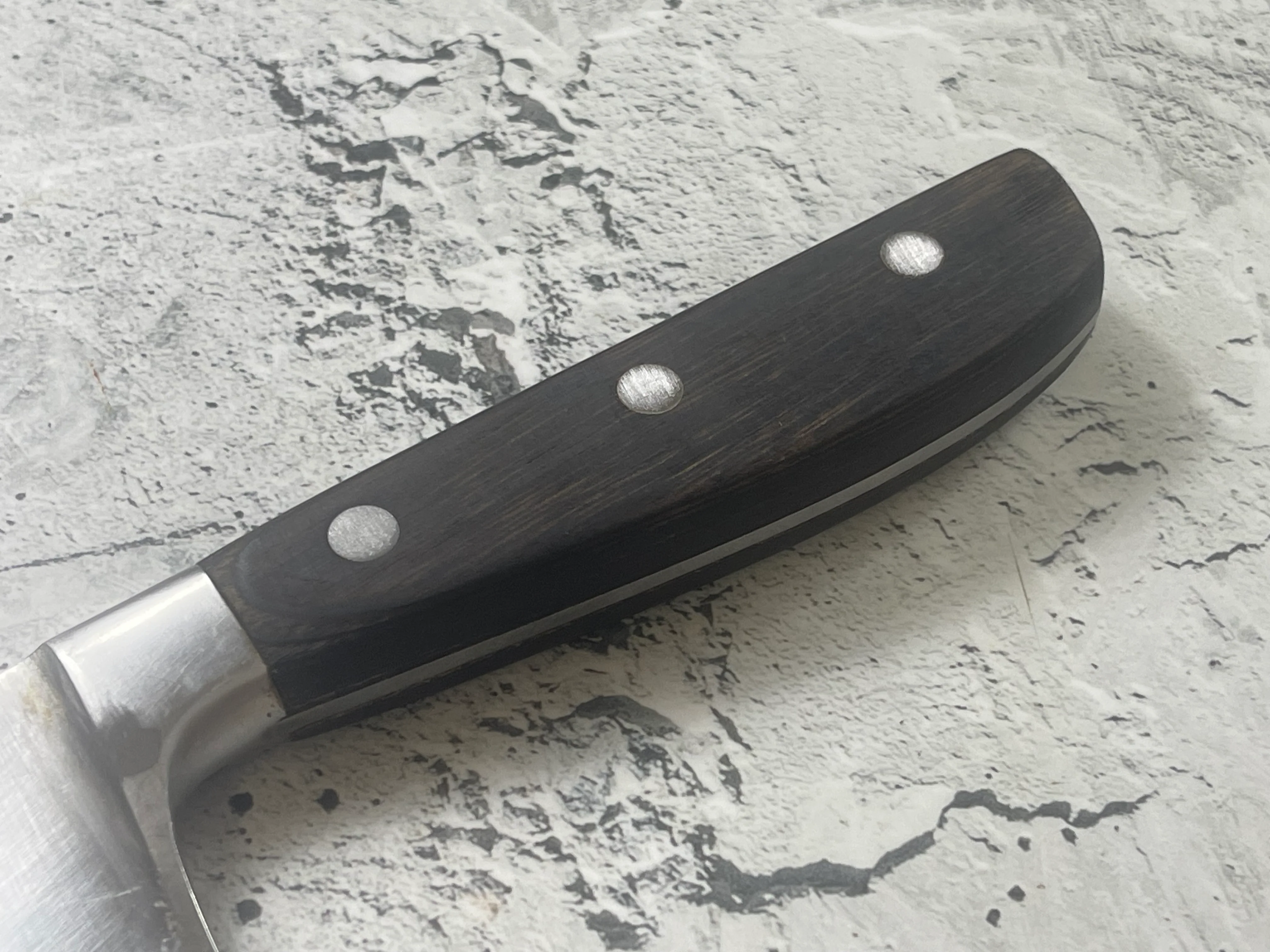 Vintage Japanese Santoku Knife 180mm Made in Japan 🇯🇵 1570 - Image 13