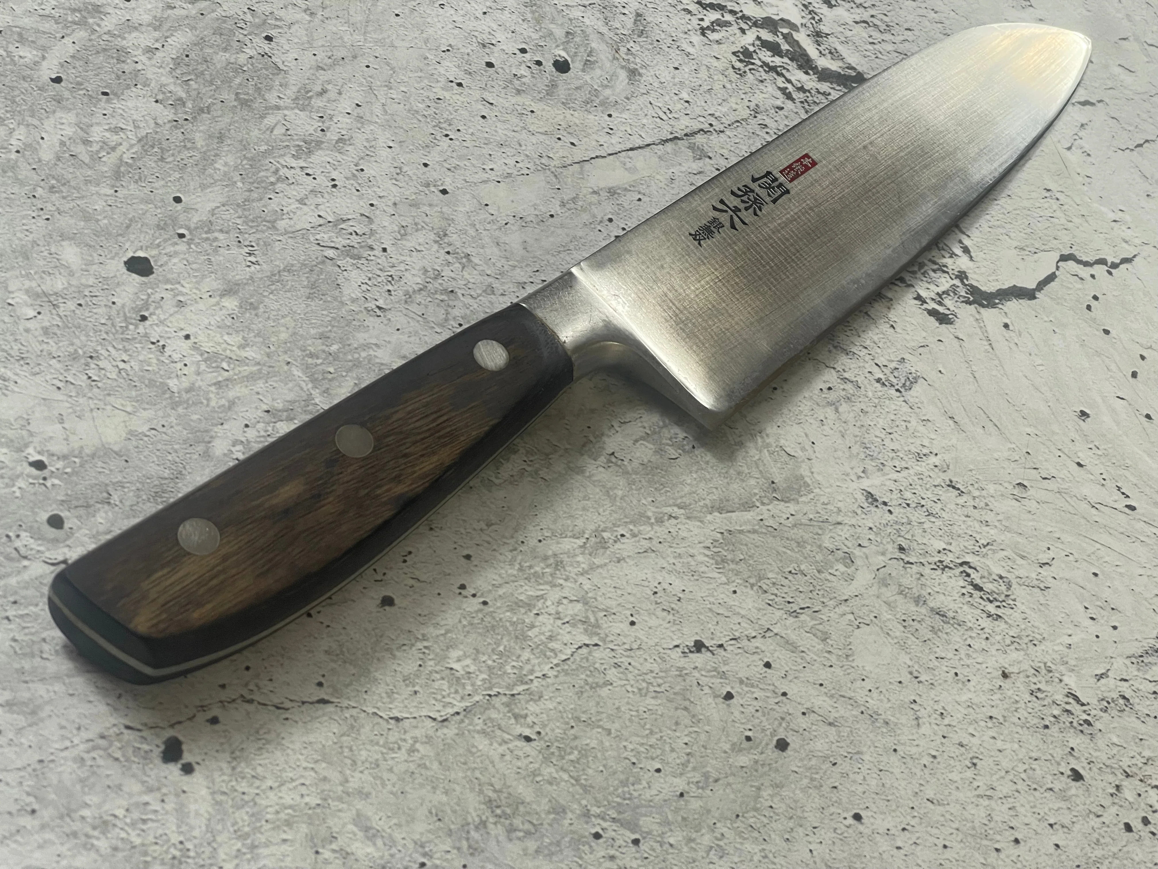 Vintage Japanese Santoku Knife 180mm Made in Japan 🇯🇵 1570 - Image 2