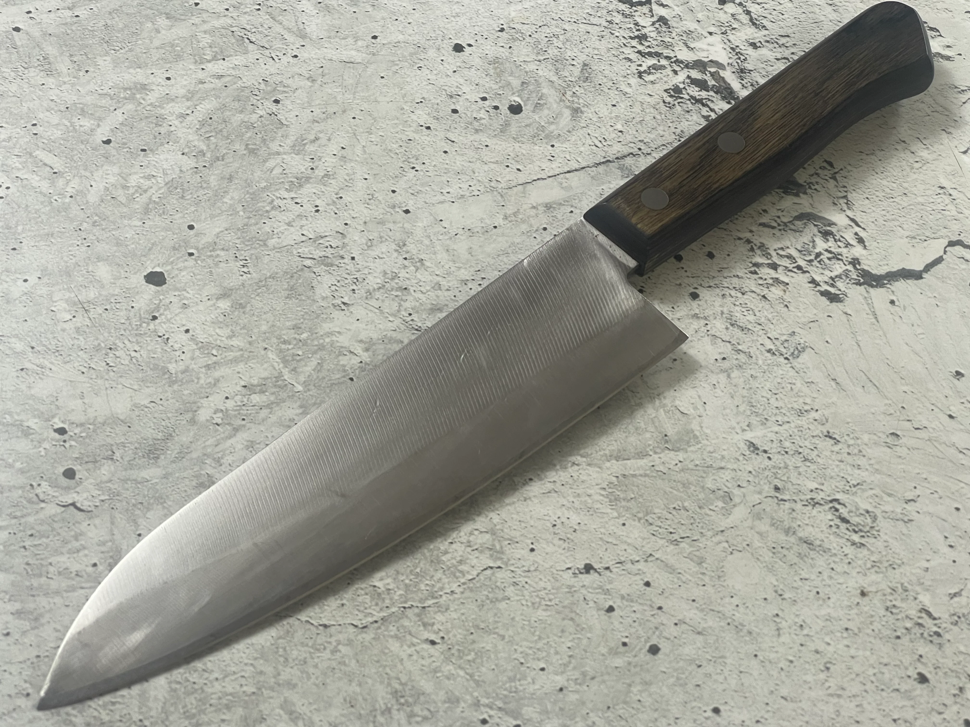 Vintage Japanese Santoku Knife 180mm Made in Japan 🇯🇵 1571 - Image 11