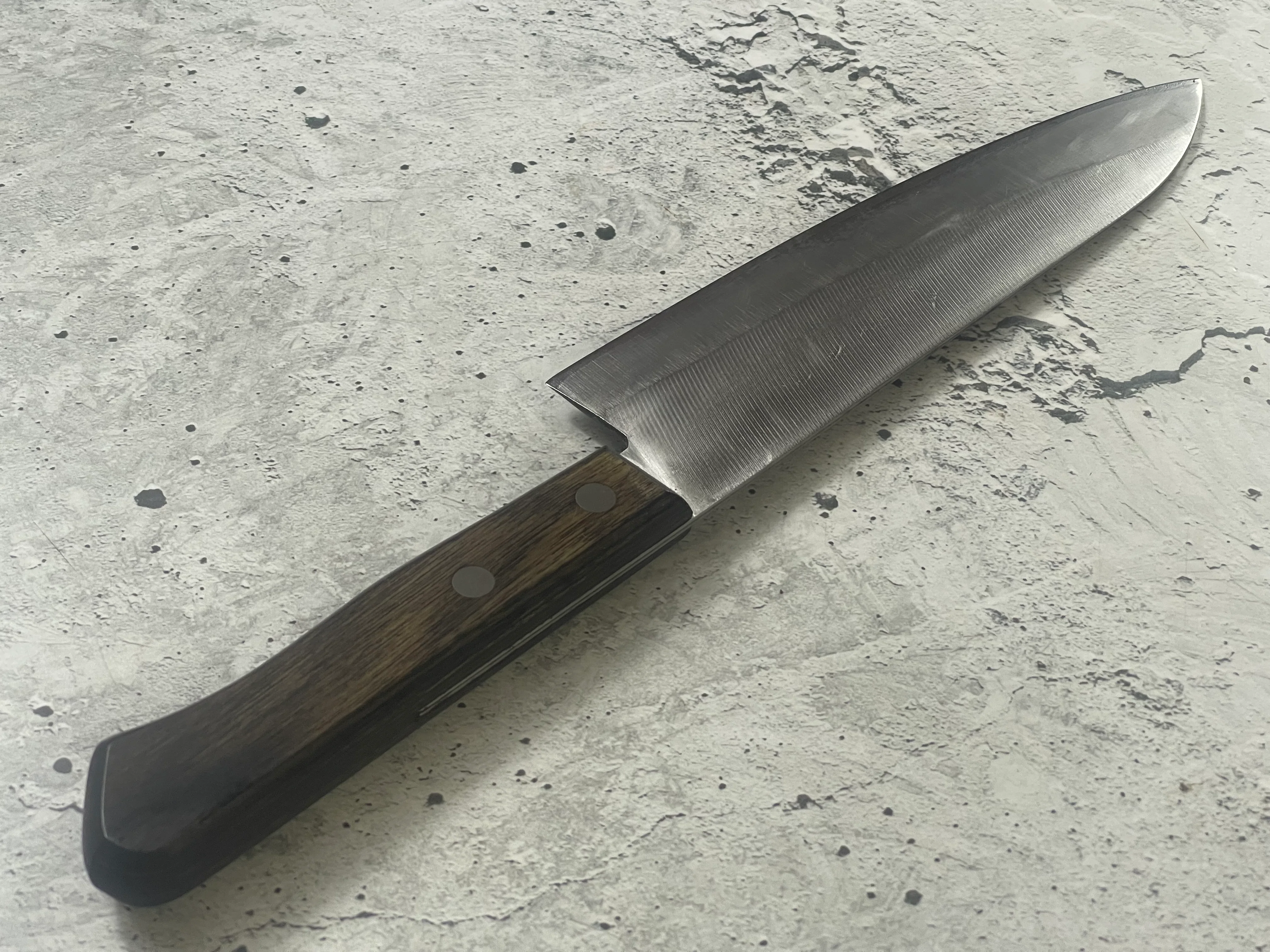 Vintage Japanese Santoku Knife 180mm Made in Japan 🇯🇵 1571 - Image 14