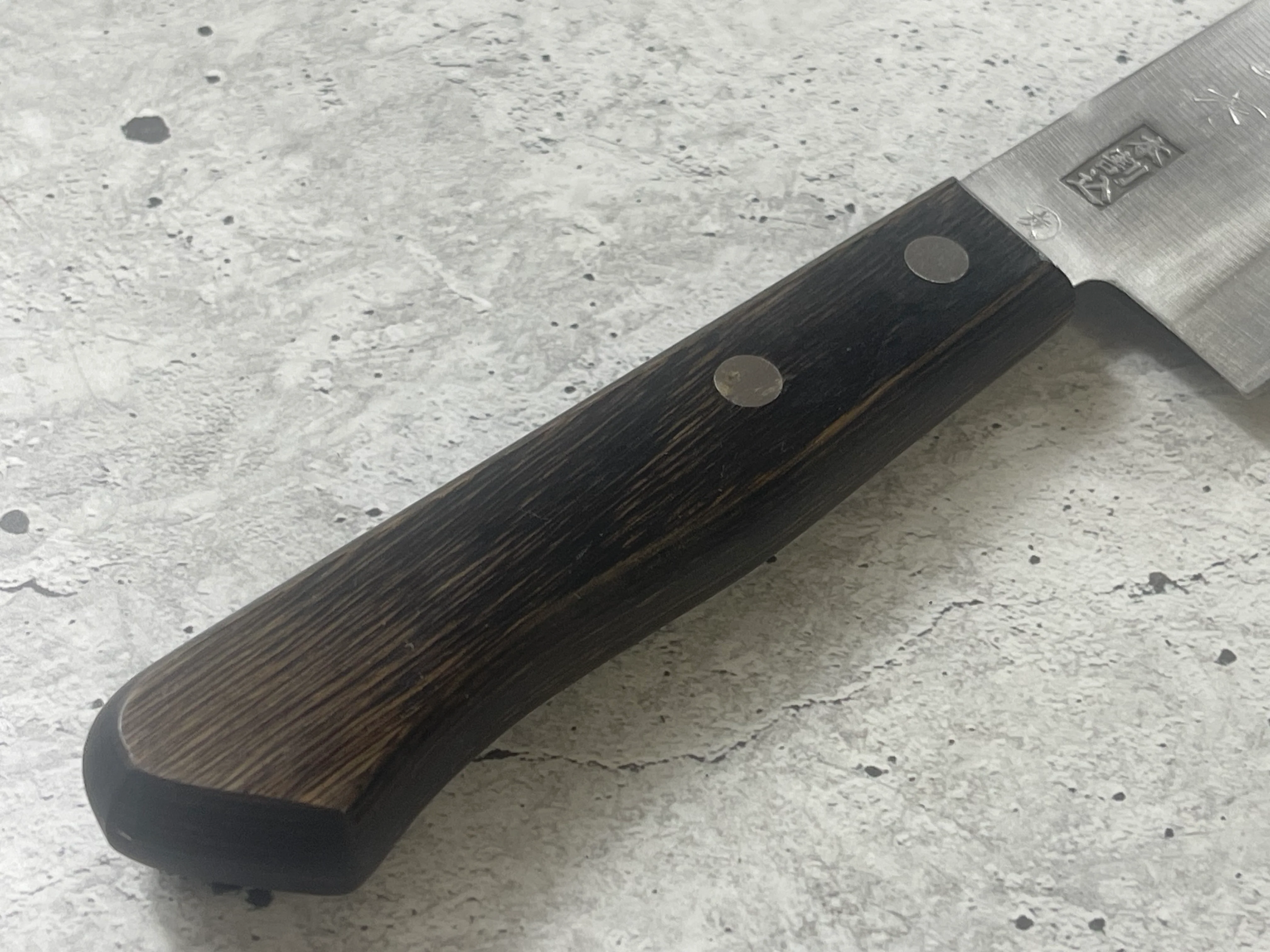 Vintage Japanese Santoku Knife 180mm Made in Japan 🇯🇵 1571 - Image 5