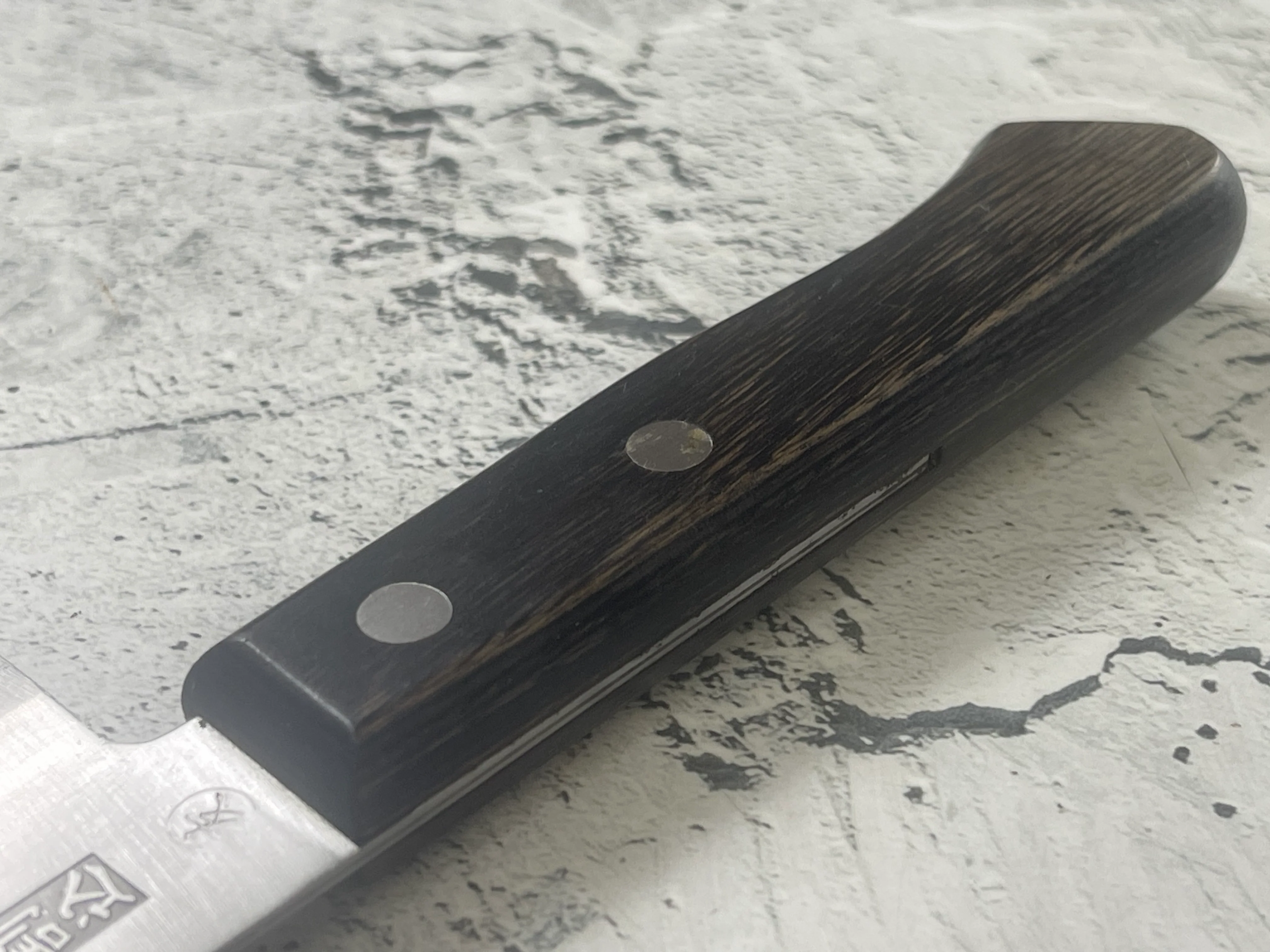 Vintage Japanese Santoku Knife 180mm Made in Japan 🇯🇵 1571 - Image 6