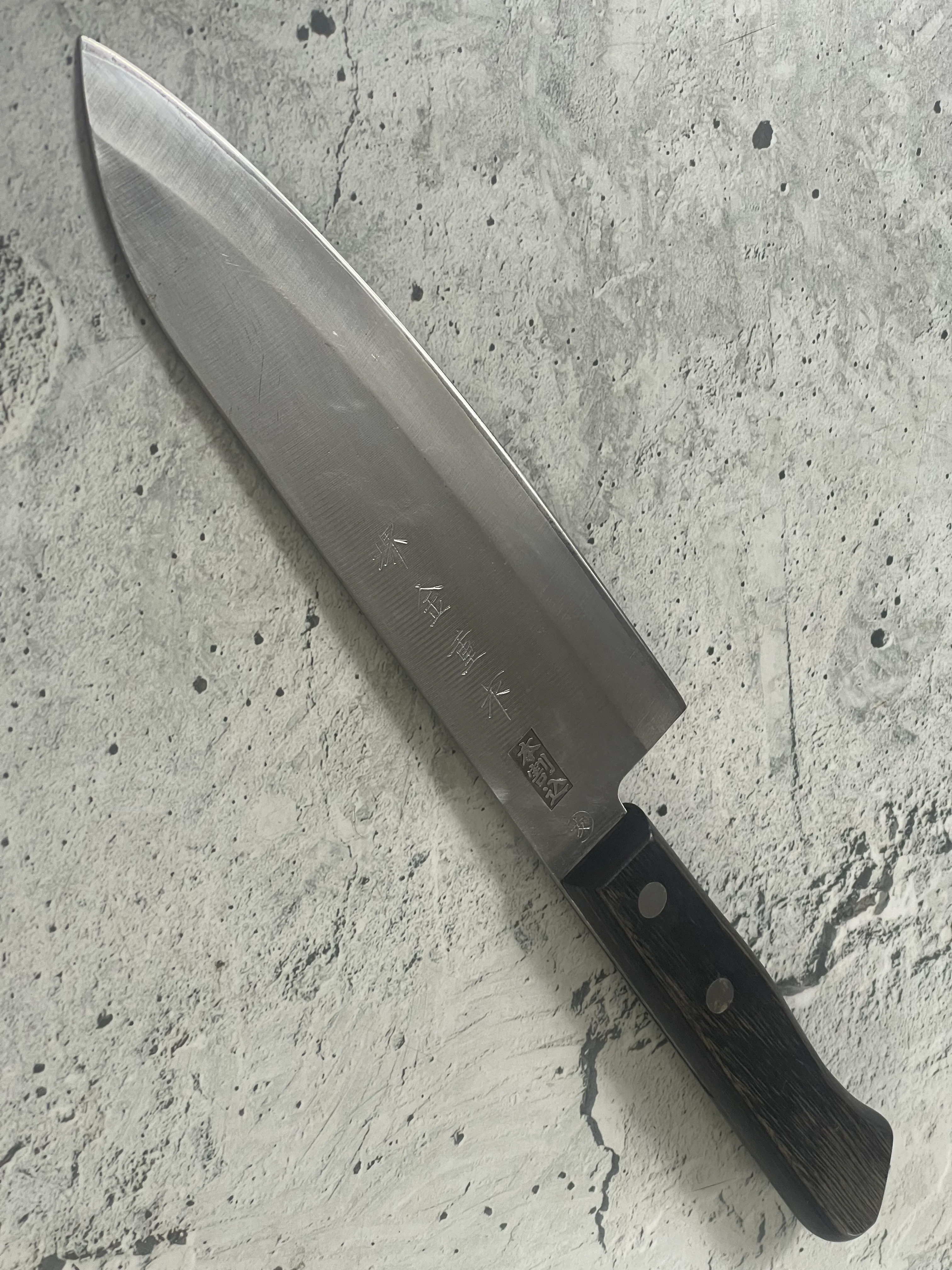 Vintage Japanese Santoku Knife 180mm Made in Japan 🇯🇵 1571 - Image 8