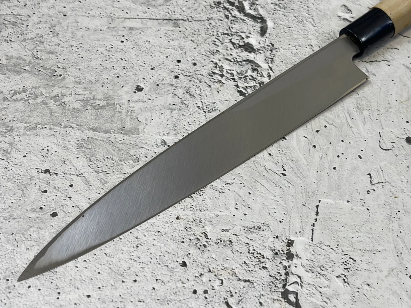 Vintage Japanese Yanagiba Knife 200mm Made in Japan  🇯🇵 Carbon Steel 845 - Image 10
