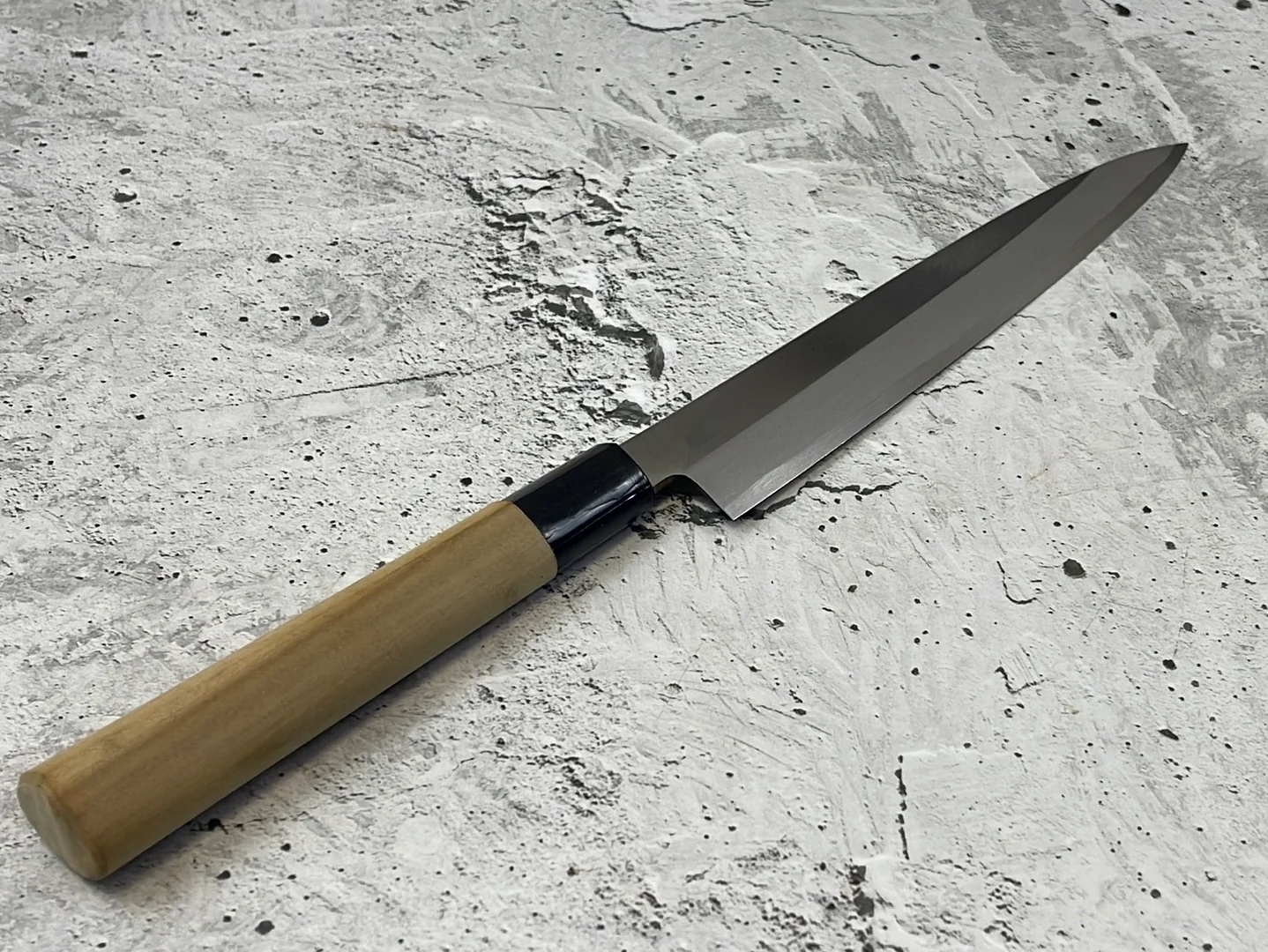 Vintage Japanese Yanagiba Knife 200mm Made in Japan  🇯🇵 Carbon Steel 845 - Image 2