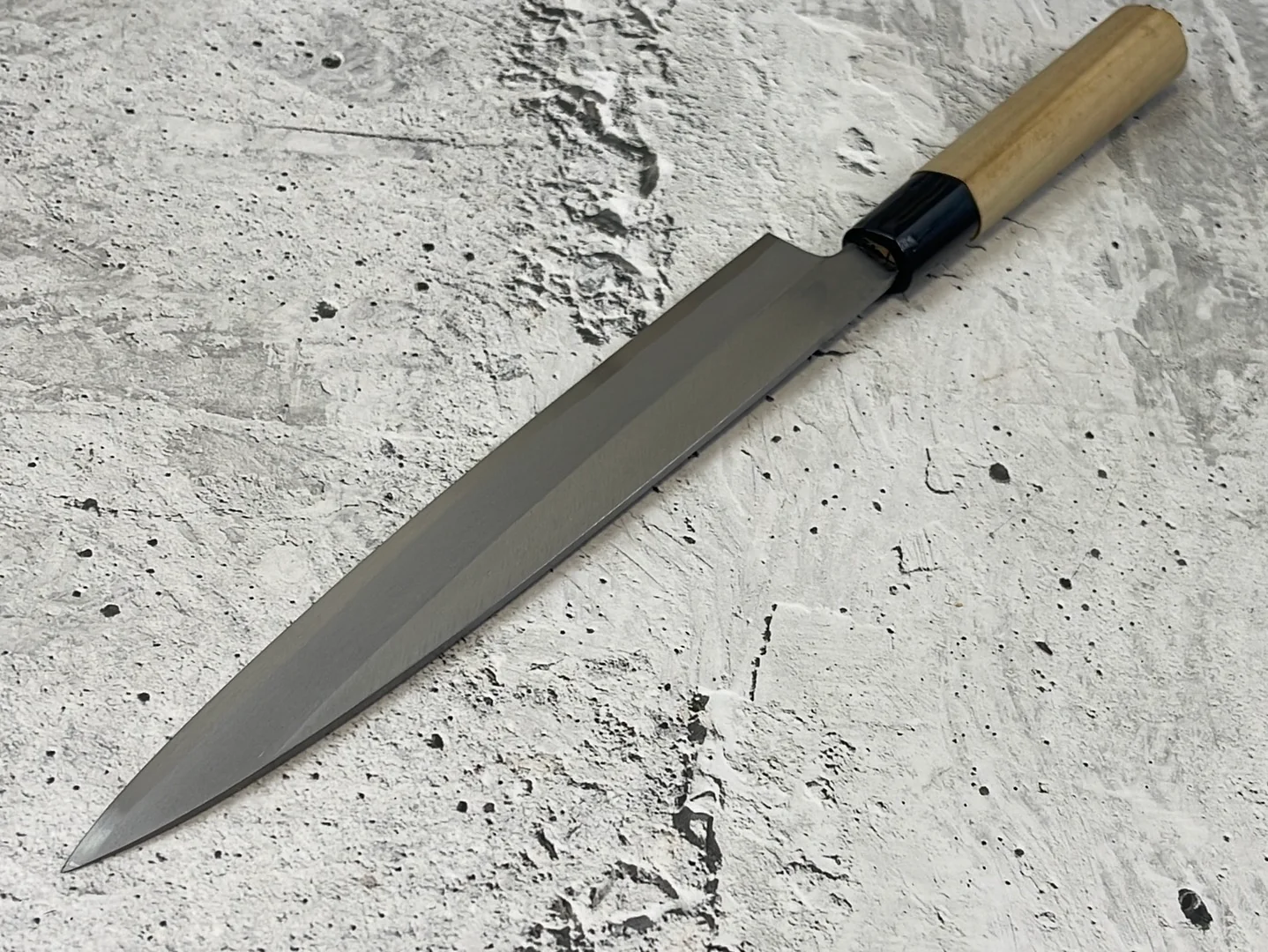 Vintage Japanese Yanagiba Knife 200mm Made in Japan  🇯🇵 Carbon Steel 845 - Image 7
