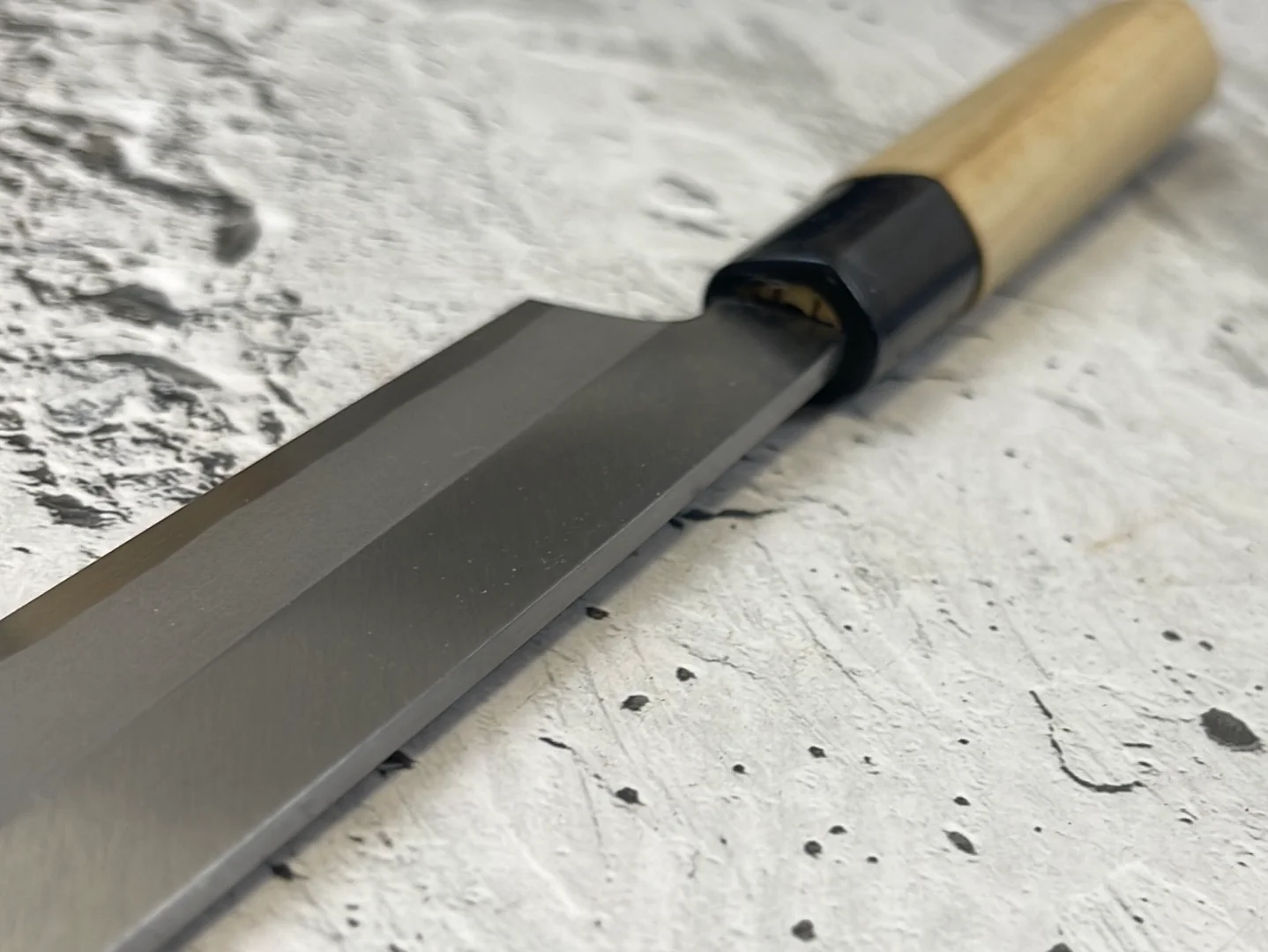 Vintage Japanese Yanagiba Knife 200mm Made in Japan  🇯🇵 Carbon Steel 845 - Image 8