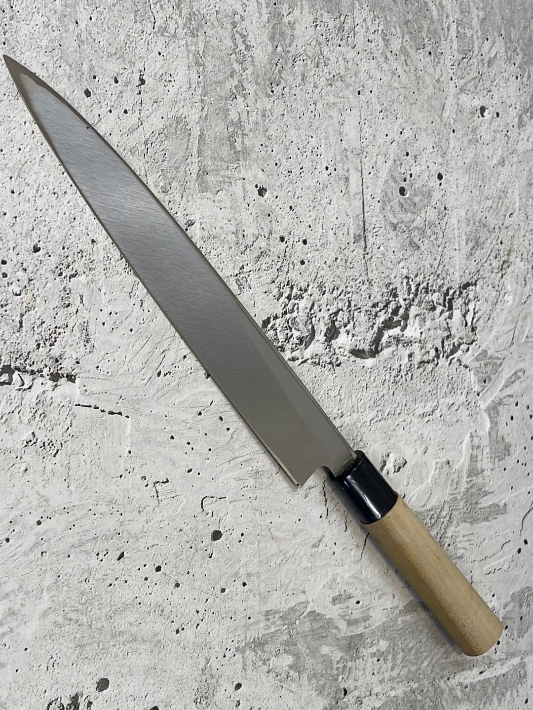 Vintage Japanese Yanagiba Knife 200mm Made in Japan  🇯🇵 Carbon Steel 845 - Image 9