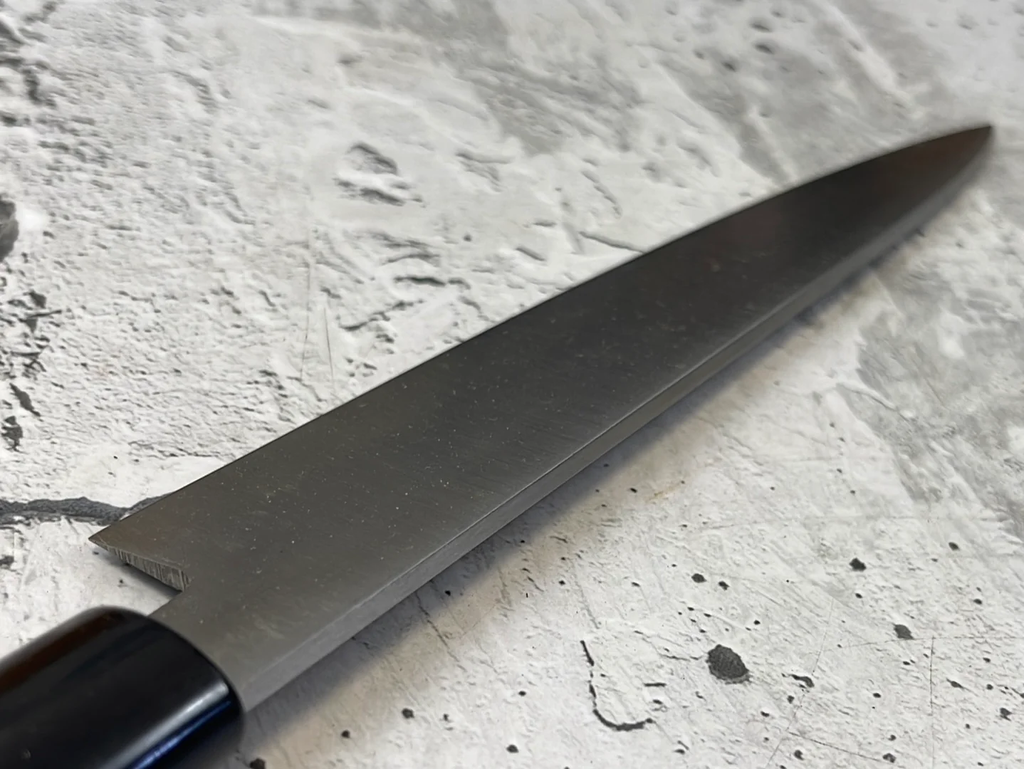 Vintage Japanese Yanagiba Knife 200mm Made in Japan 🇯🇵 Carbon Steel 846 - Image 13